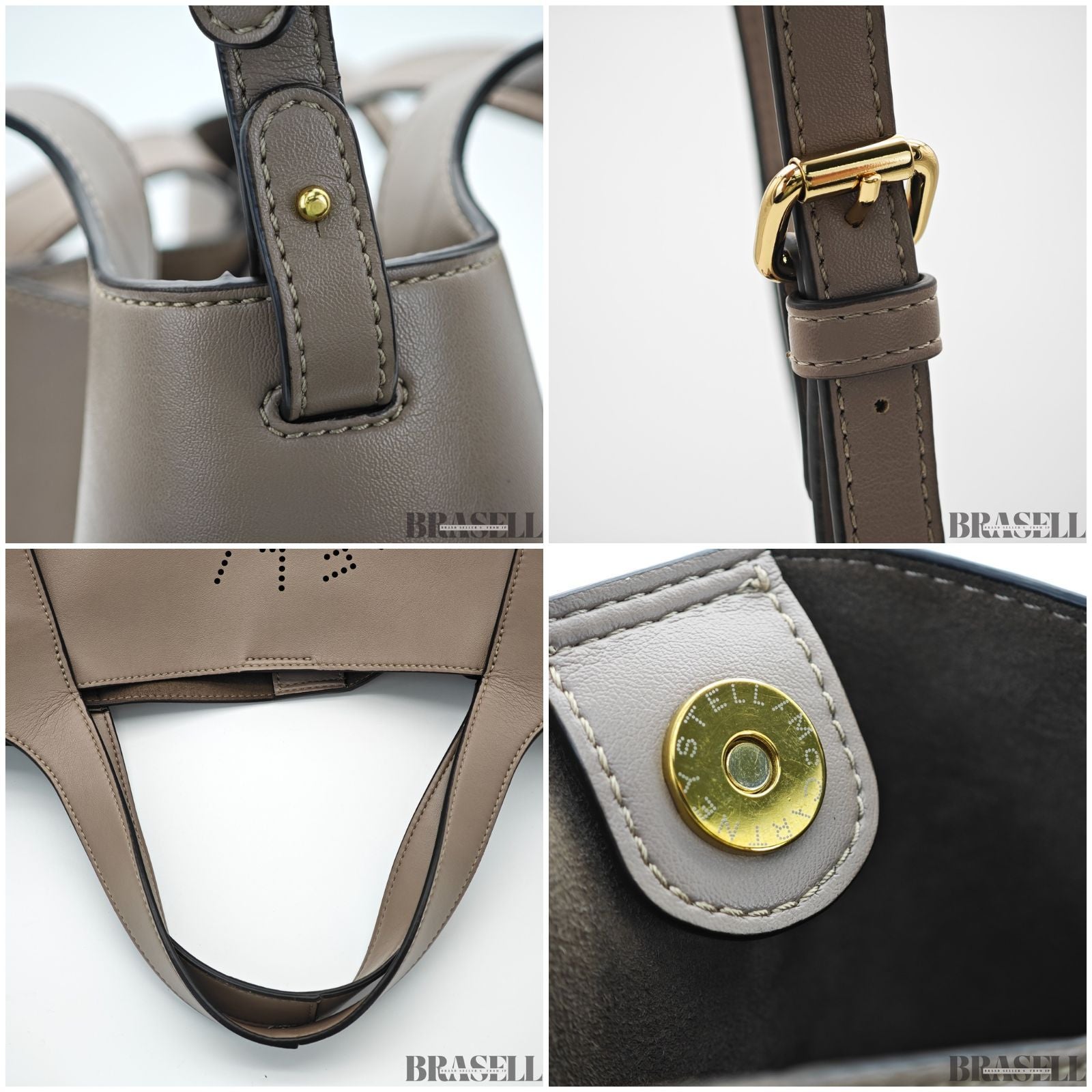Stella McCartney ステラマッカートニー 2WAYトートバッグ 513860 バッグ トートバッグ ケース付き 大容量 グレージュ レディース メンズ ショルダーストラップ