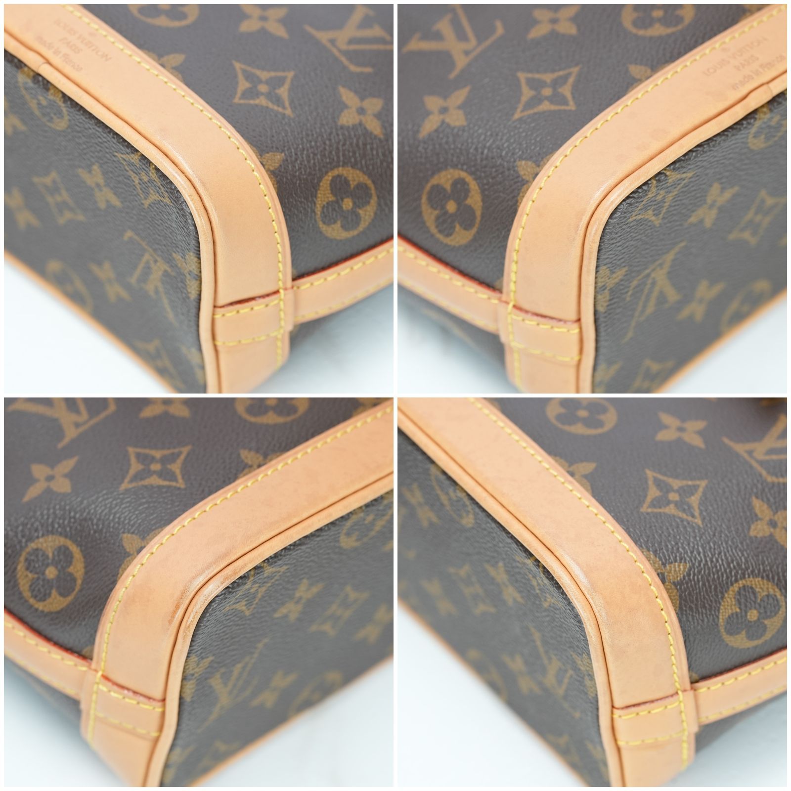 LOUIS VUITTON ナノノエ モノグラム M81266 バッグ ハンドバッグ ショルダーバッグ バケツバッグ 2way ブラウン レディース メンズ 箱 ショルダーストラップ 保存袋