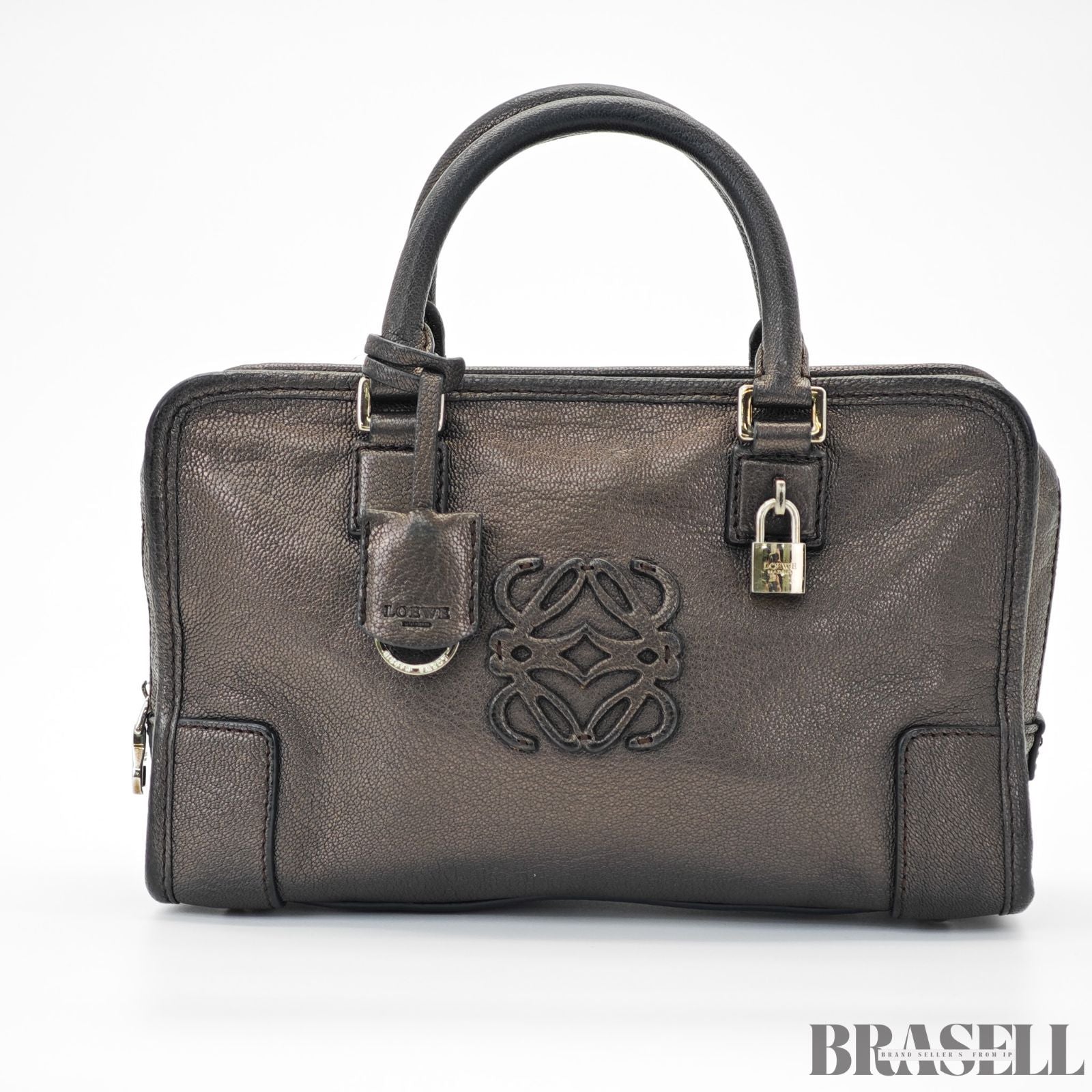 LOEWE ロエベ アマソナ 23 バッグ ハンドバッグ 横長 ガンメタ レディース メンズ