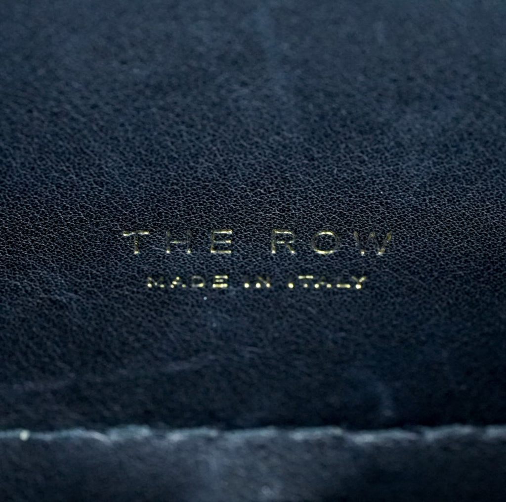 【希少】THE ROW ザ・ロウ Margaux 15 マルゴー キャンバス レザー ハンドバッグ ブラック ベージュ 保存袋付 美品 ABランク レア トートバッグ メンズ レディース