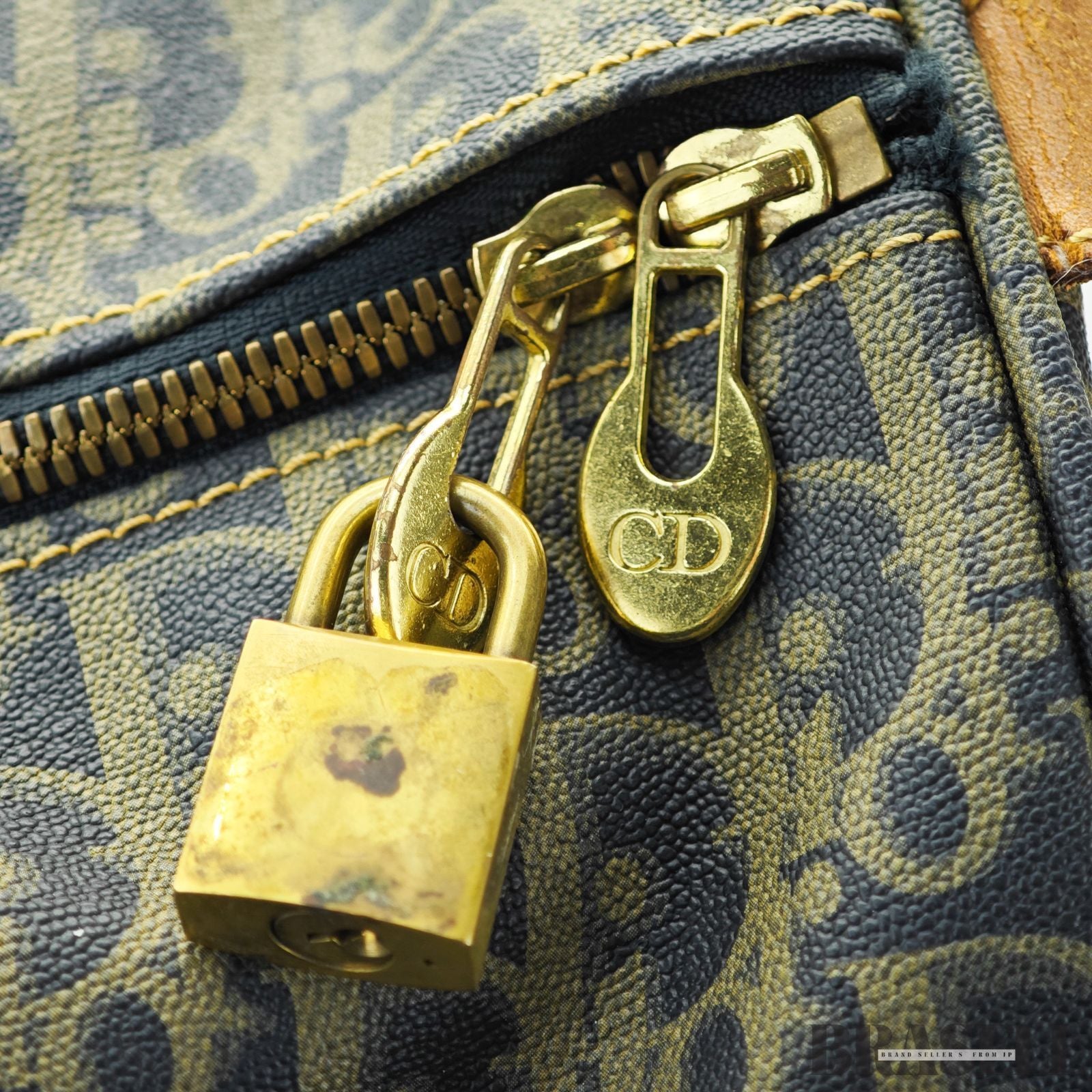 Dior ディオール トロッター ボストンバッグ カーキ 旅行用 トラベルバッグ レディース メンズ