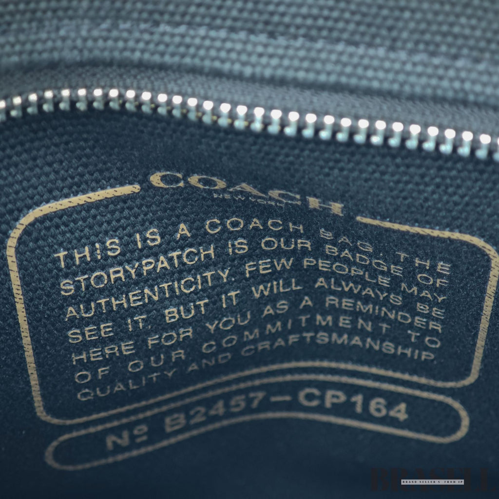 COACH コーチ カーゴトート バッグ 刺繍 ブラック レディース メンズ ショルダーストラップ