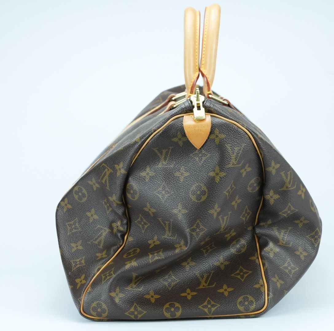 LOUIS VUITTON ルイ・ヴィトン キーポル45 M41428 ボストンバッグ 旅行 大容量 ブラウン レディース メンズ 保存袋 パドロック 鍵