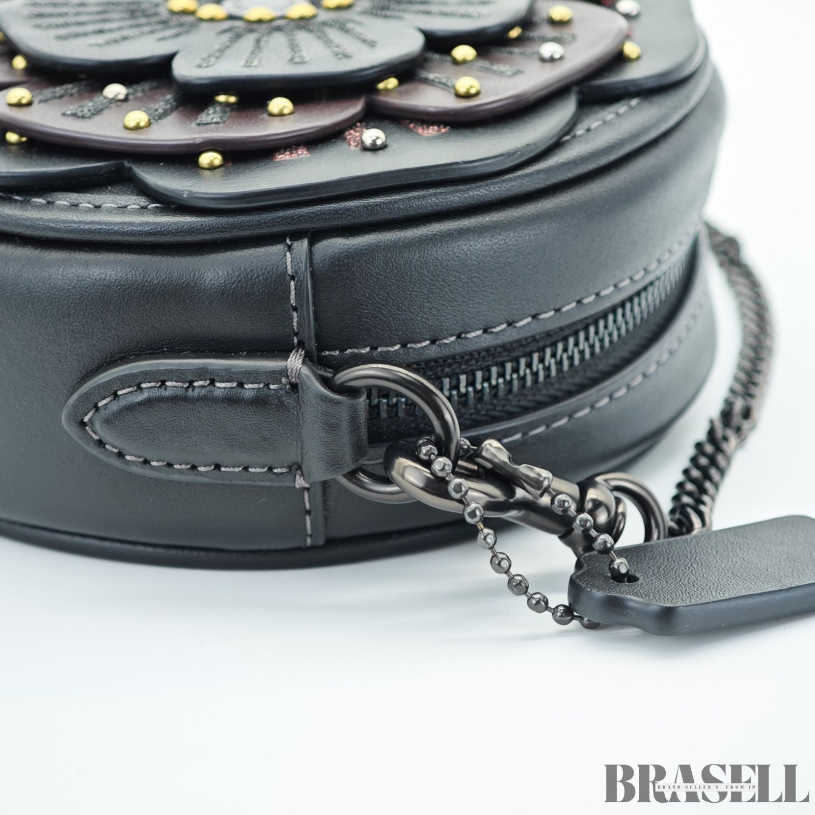 COACH コーチ ティーローズ クロスボディバッグ CE782 バッグ ショルダーバッグ 花 フラワー 円形 ラウンド ブラック レディースCOACH コーチ ティーローズ クロスボディバッグ CE782 バッグ ショルダーバッグ 花 フラワー 円形 ラウンド ブラック レディース