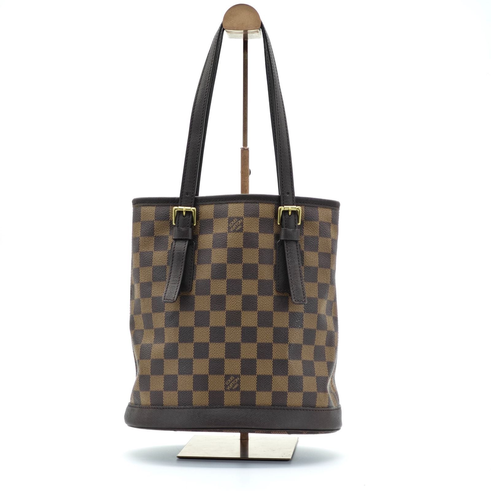 LOUIS VUITTON ルイ・ヴィトン ダミエ マレ バケット N42240 バッグ トートバッグ バケットバッグ バケツバッグ ブラウン レディース