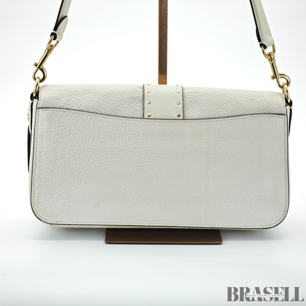 COACH コーチ サルキー F05497 バッグ ハンドバッグ フラップ コンパクト チョーク アイボリー レディース 保存袋