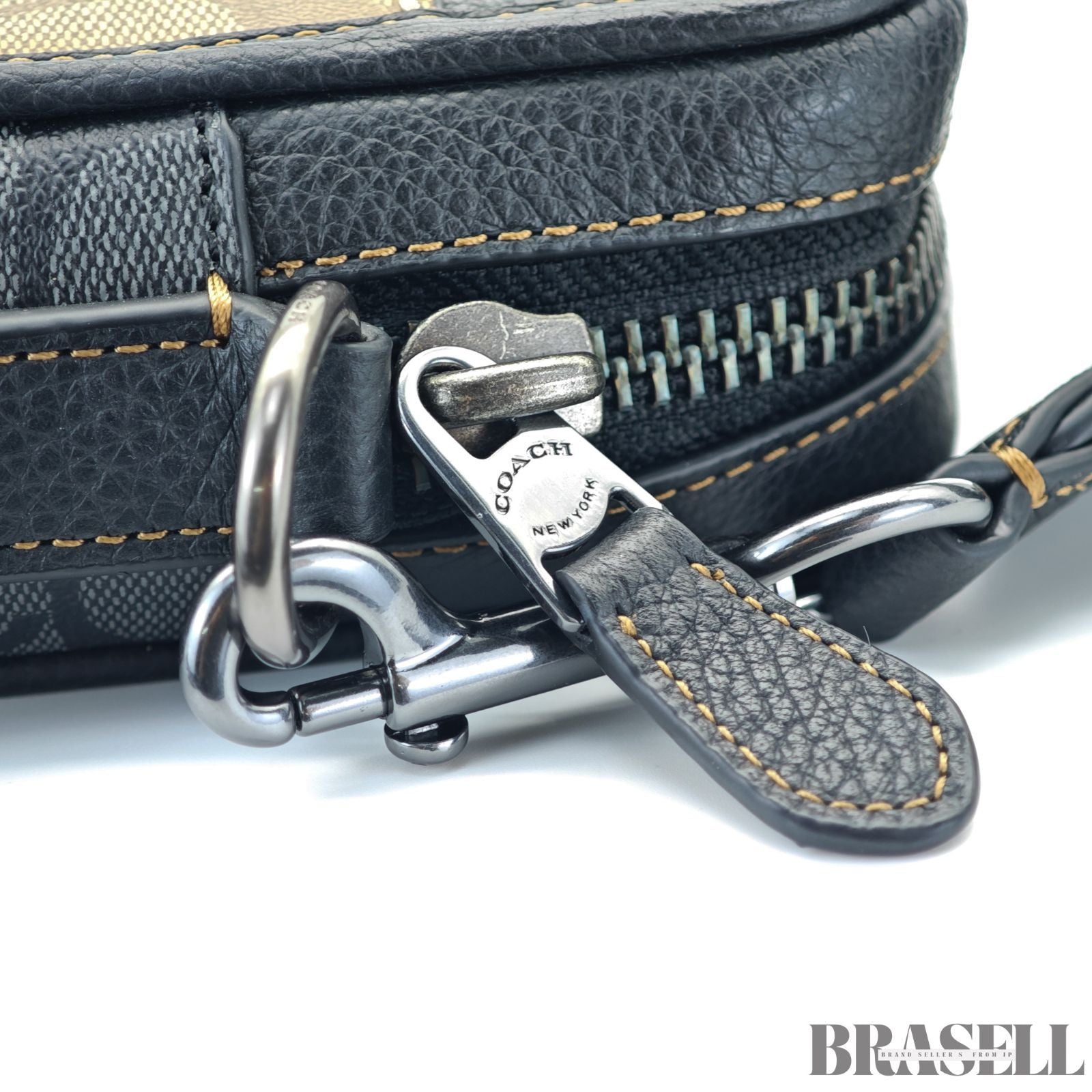COACH コーチ シグネチャー サリバン クロスボディ CC090 バッグ ショルダーバッグ コンパクト カーキ レディース