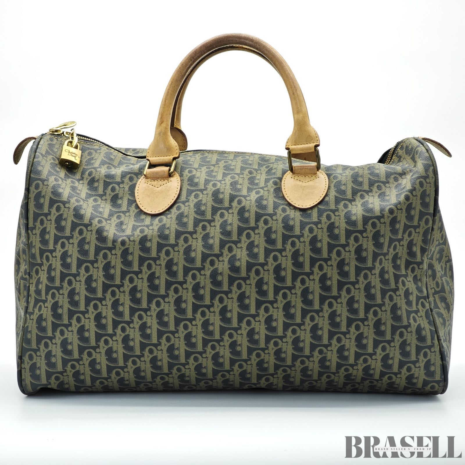 Dior ディオール トロッター ボストンバッグ カーキ 旅行用 トラベルバッグ レディース メンズ