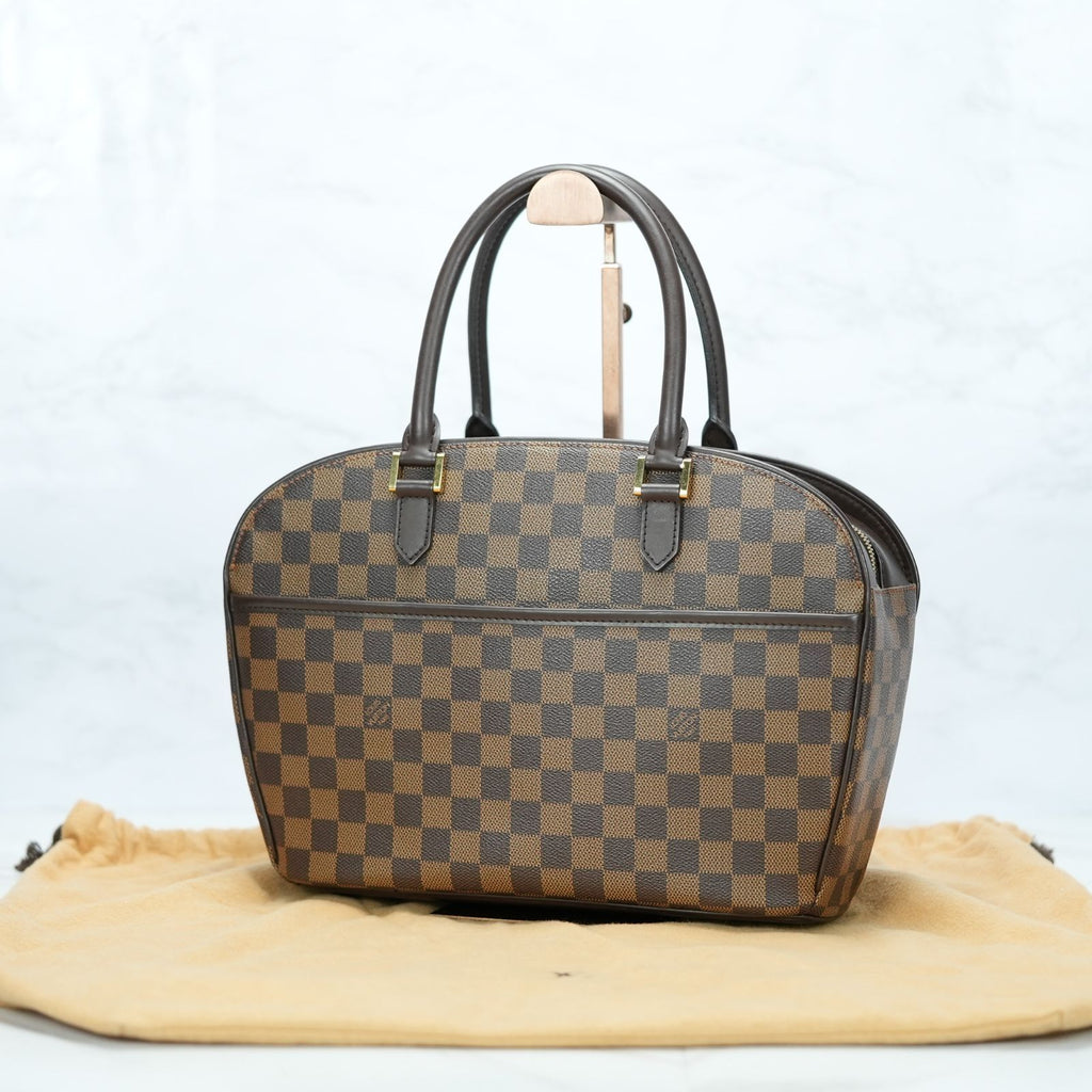 LOUIS VUITTON ダミエ サリア オリゾンタル N51282 バッグ ハンドバッグ ブラウン ショルダーバッグ トートバッグ レディース 保存袋