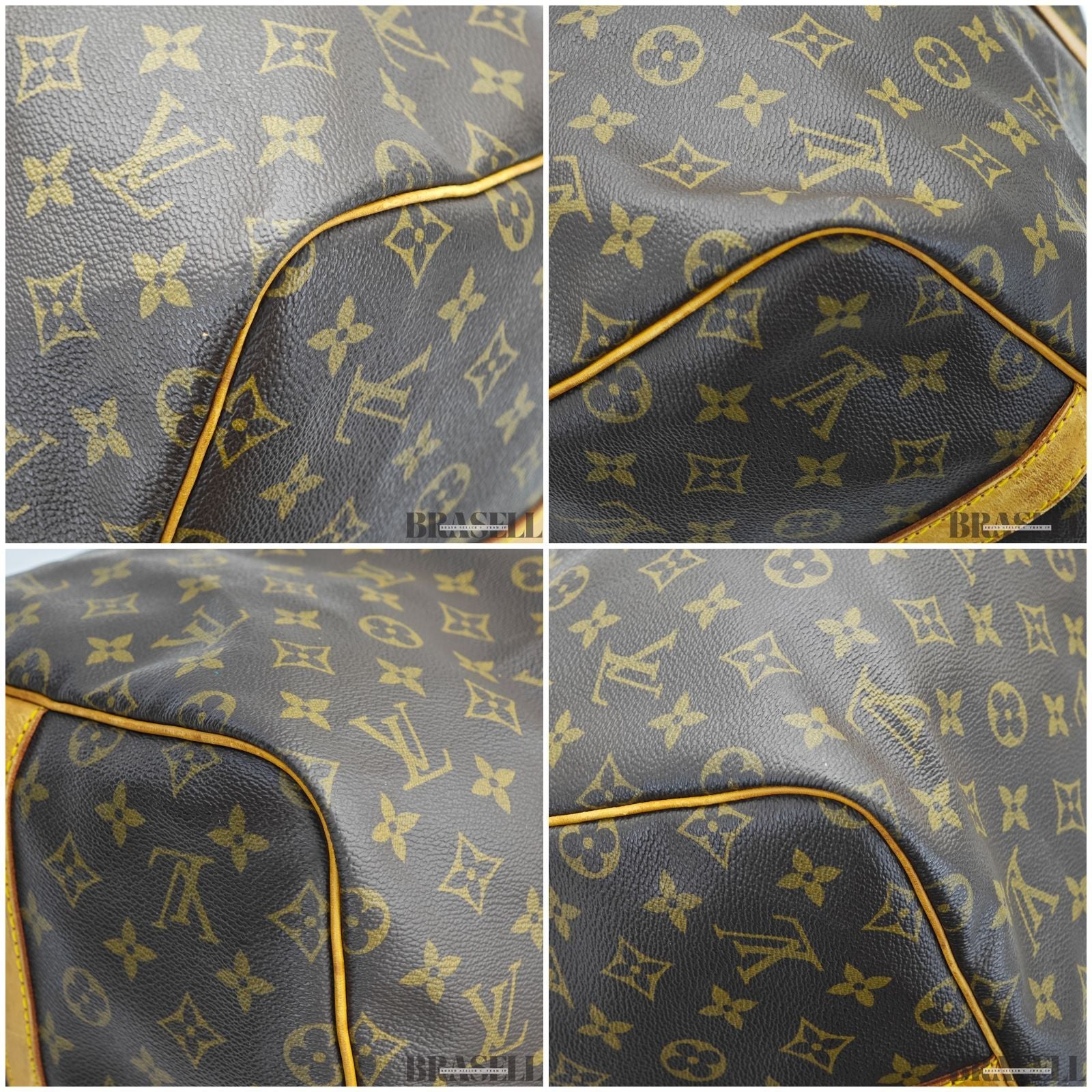 LOUIS VUITTON ルイ・ヴィトン キーポル 55cm M41424 バッグ ボストンバッグ 大容量 旅行 ブラウン レディース メンズ パドロック 鍵