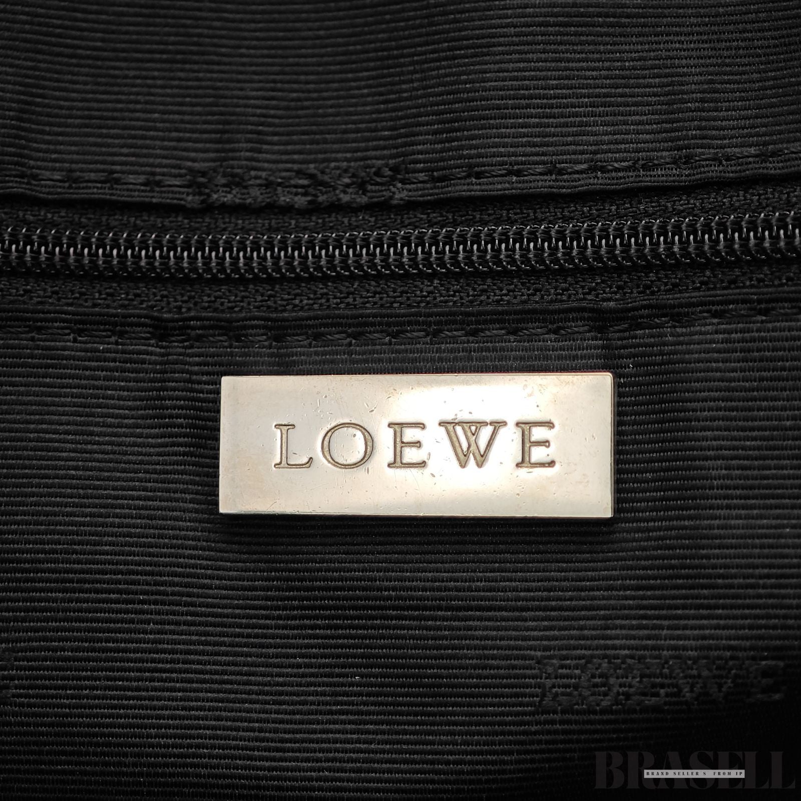 LOEWE ロエベ アマソナ36 バッグ ハンドバッグ 横長 ブラック シルバー金具 レディース メンズ