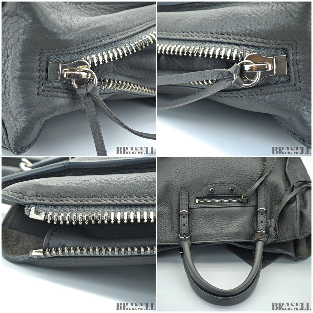 BALENCIAGA バレンシアガ ペーパーA4/357333 バッグ 2way ハンドバッグ ショルダーバッグ グレー レディース ショルダーストラップ