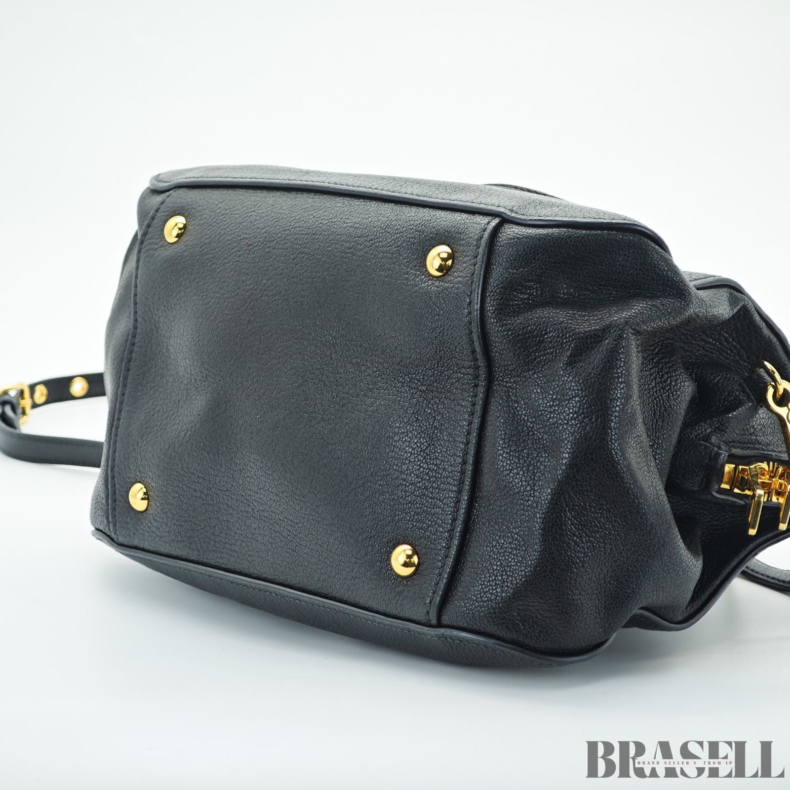 miu miu ミュウミュウ マドラス 2way RL0058 バッグ ハンドバッグ ショルダーバッグ ブラック 黒 レディース 保存袋 ギャランティーカード ショルダーストラップ