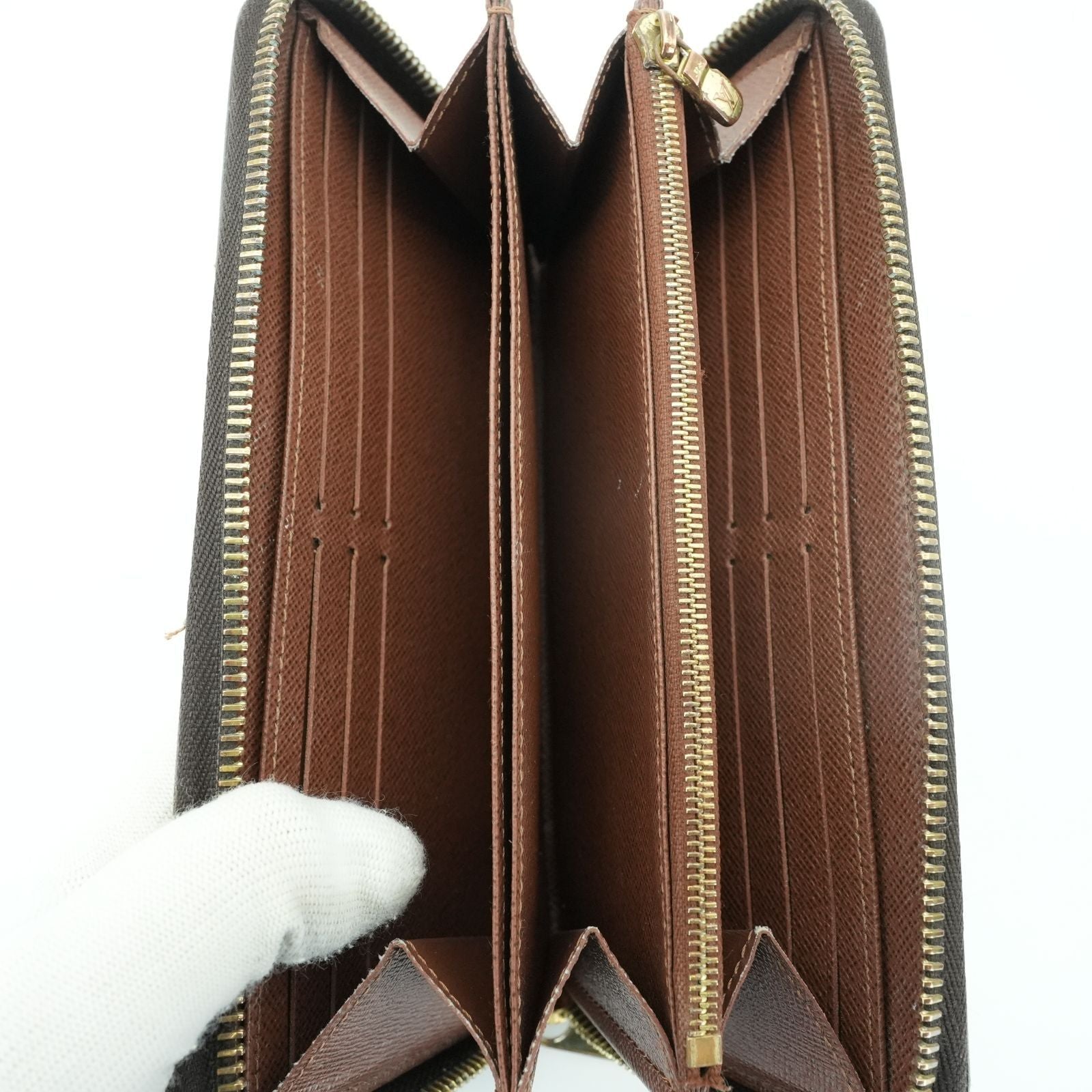 LOUIS VUITTON ルイ・ヴィトン ジッピーウォレット M41895 長財布 ブラウン レディース メンズ 箱