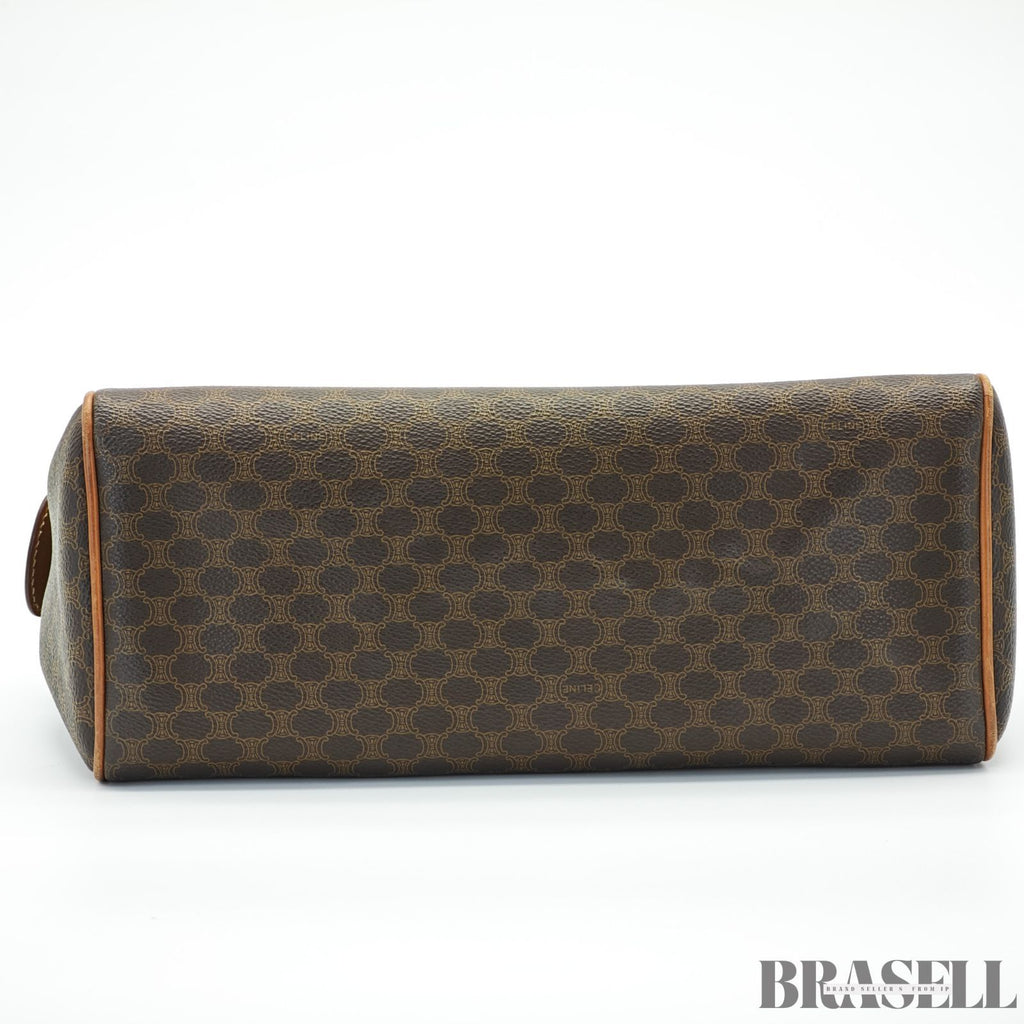 CELINE セリーヌ マカダムハンドバッグ ミニボストンバッグ バッグ ブラウン レディース