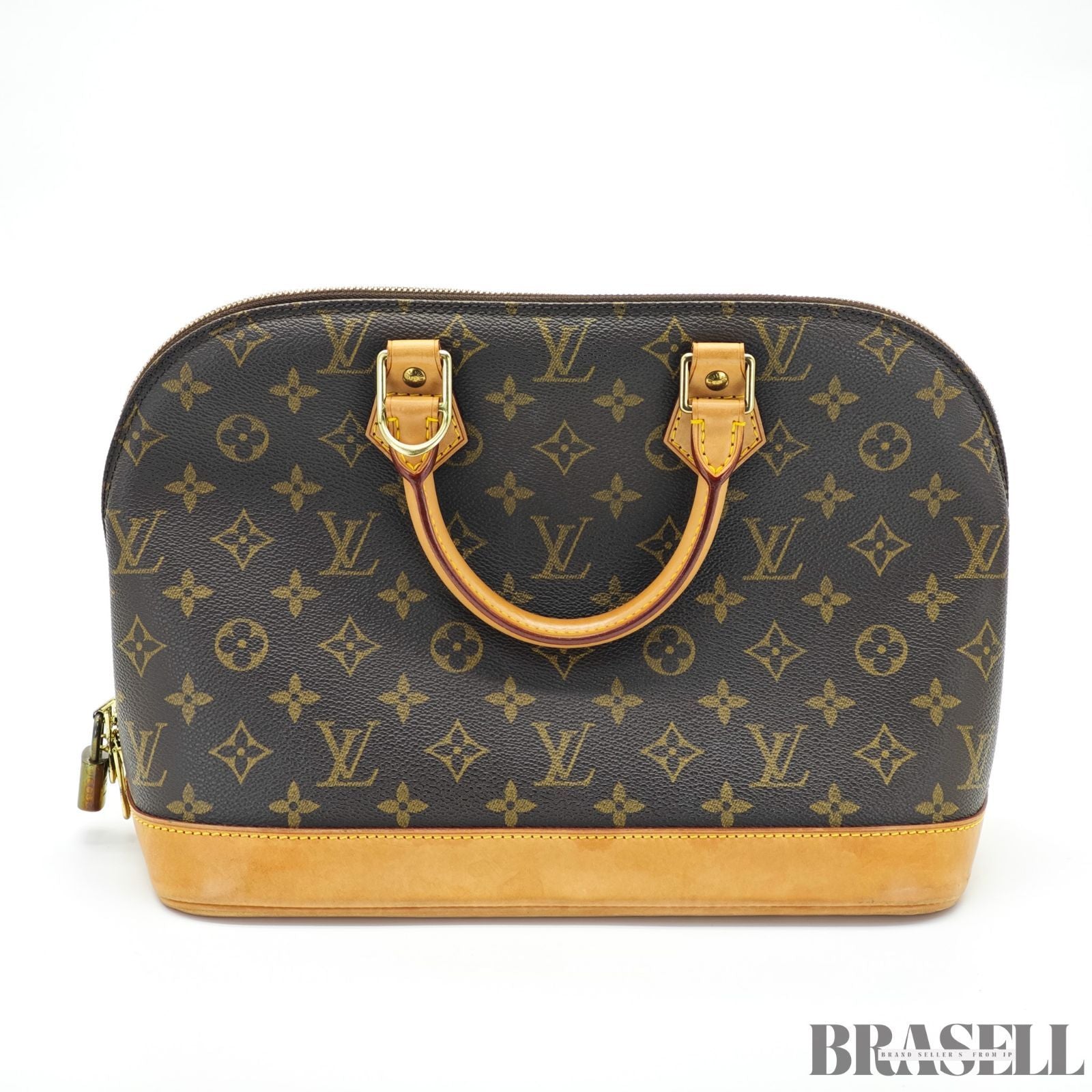 LOUIS VUITTON ルイヴィトン モノグラム アルマPM M53151 バッグ ハンドバッグ ブラウン レディース パドロック