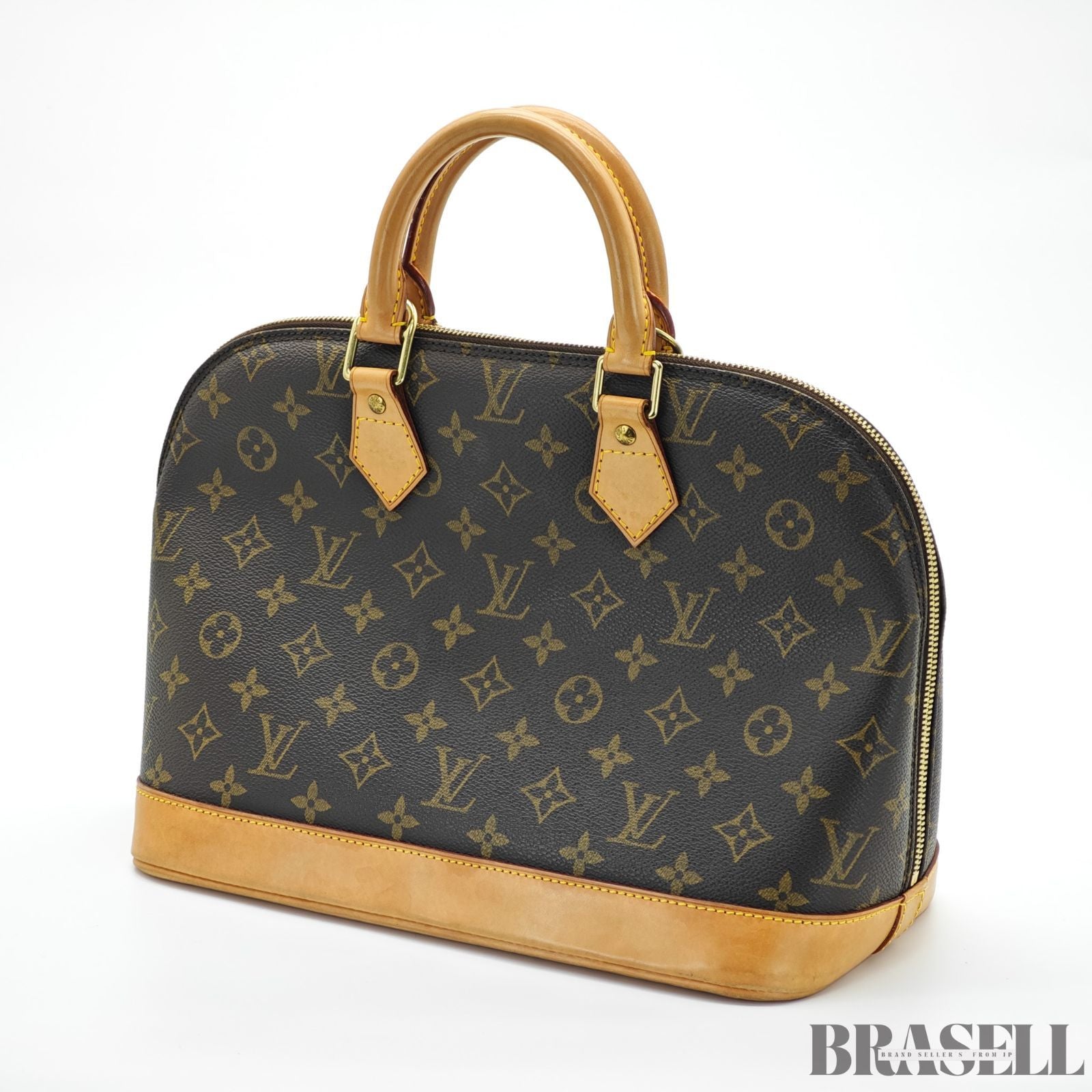 LOUIS VUITTON ルイヴィトン モノグラム アルマPM M53151 バッグ ハンドバッグ ブラウン レディース パドロック