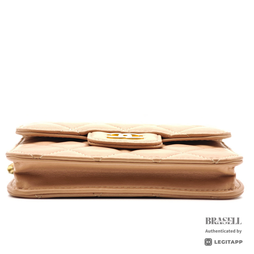CHANEL シャネル 31477340 ショルダーバッグ ラムスキン レディース