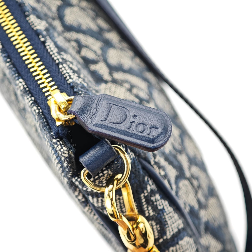 Dior ディオール トロッター サドルバッグ バッグ ハンドバッグ ミニバッグ ネイビー レディース 保存袋