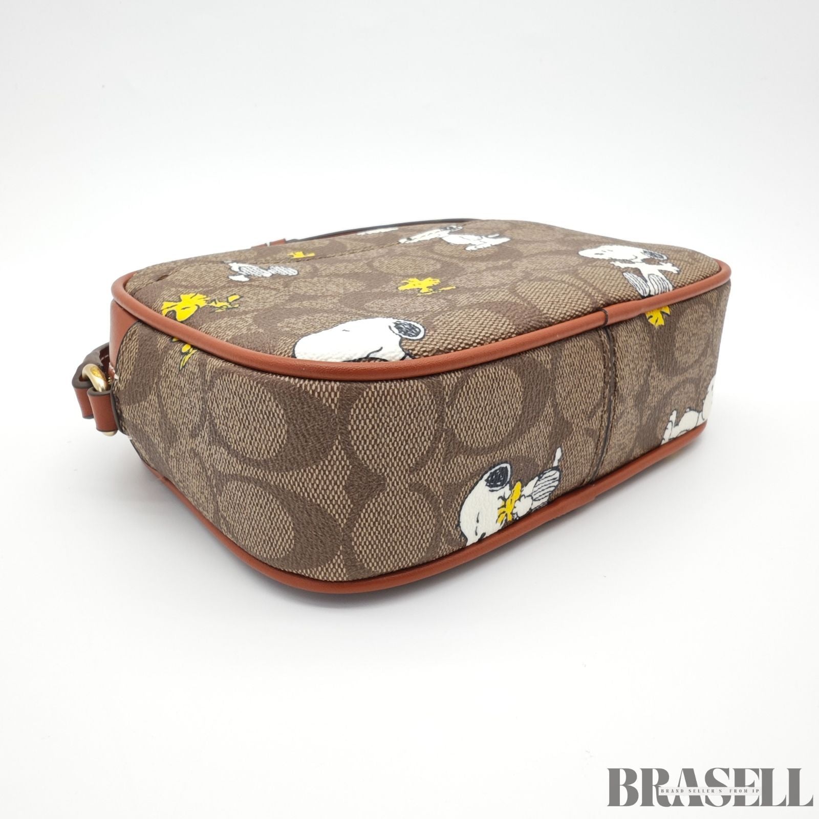 COACH コーチ シグネチャー スヌーピーコラボ CF428 バッグ ショルダーバッグ コンパクト 可愛い キャラクター カーキ レディース 保存袋