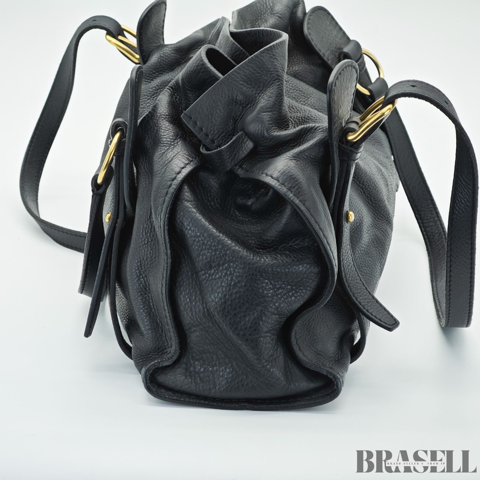 miu miu ミュウミュウ ハンドバッグ トートバッグ ショルダーバッグ  RR1312 バッグ 横長 ブラック 黒 レディース