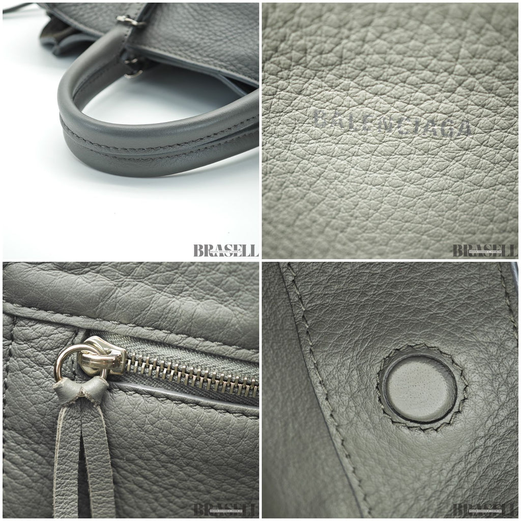 BALENCIAGA バレンシアガ ペーパーA4/357333 バッグ 2way ハンドバッグ ショルダーバッグ グレー レディース ショルダーストラップ