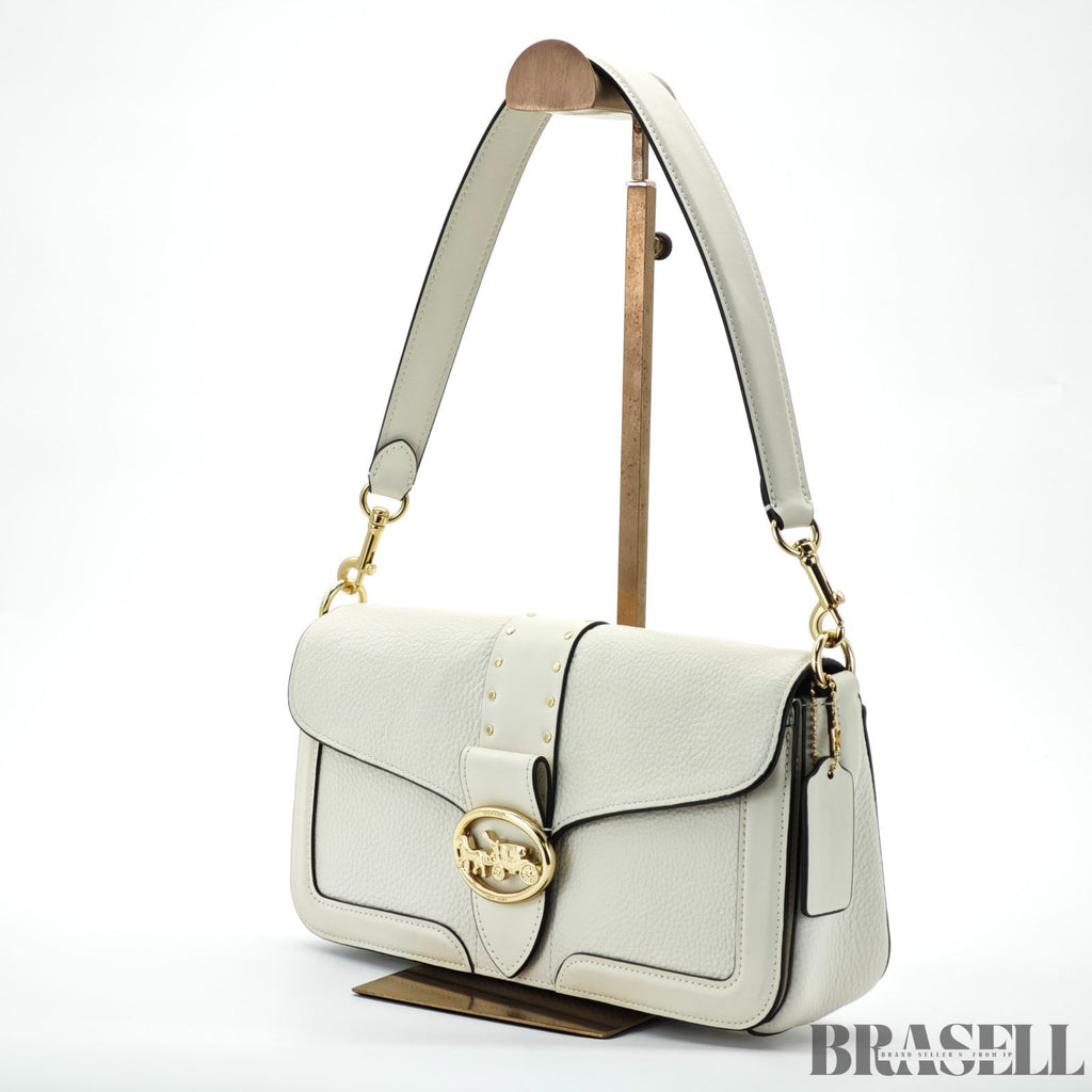 COACH コーチ サルキー F05497 バッグ ハンドバッグ フラップ コンパクト チョーク アイボリー レディース 保存袋