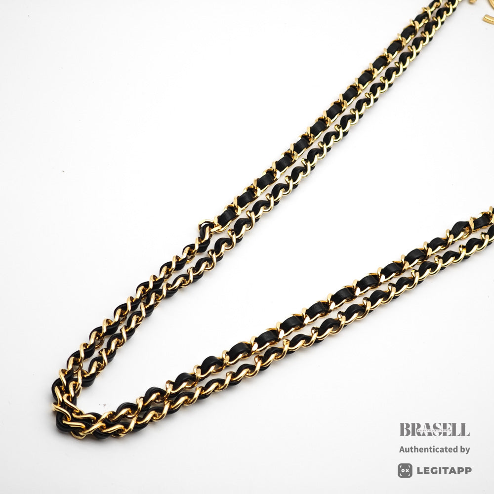CHANEL シャネル マトラッセ ラムスキン チェーンショルダー ブラック