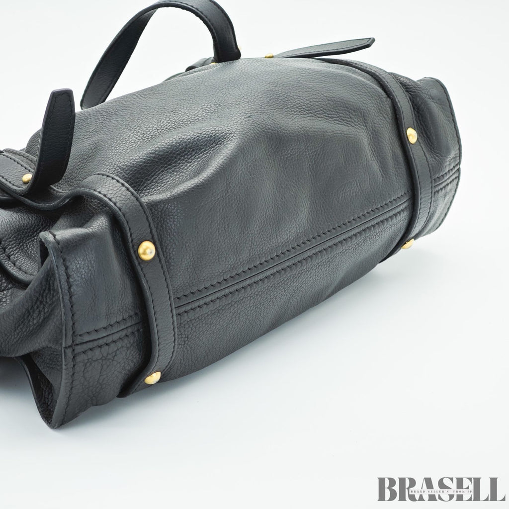 miu miu ミュウミュウ ハンドバッグ トートバッグ ショルダーバッグ  RR1312 バッグ 横長 ブラック 黒 レディース