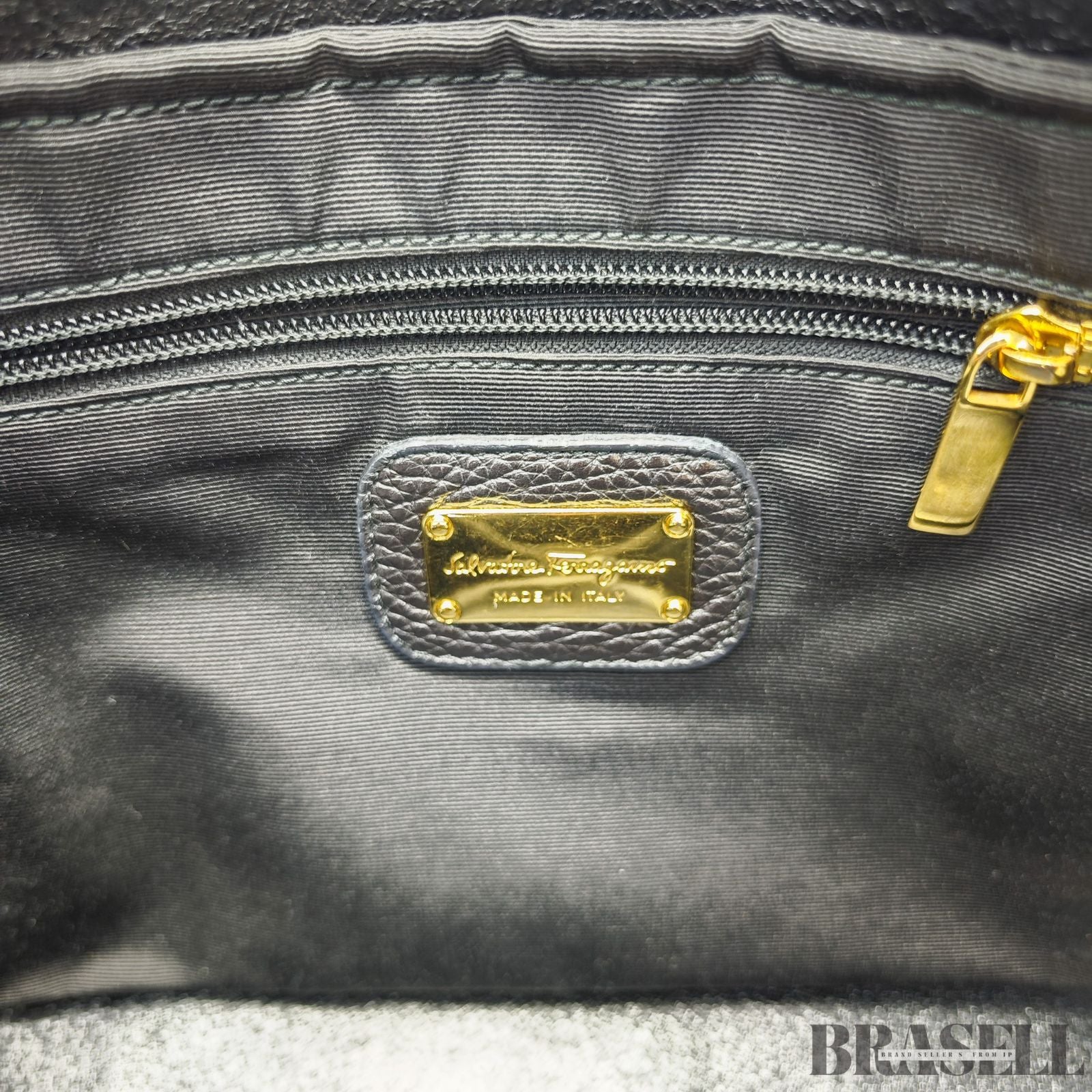 Ferragamo フェラガモ ガンチーニ トートバッグ バッグ ブラック 黒 レディース 保存袋