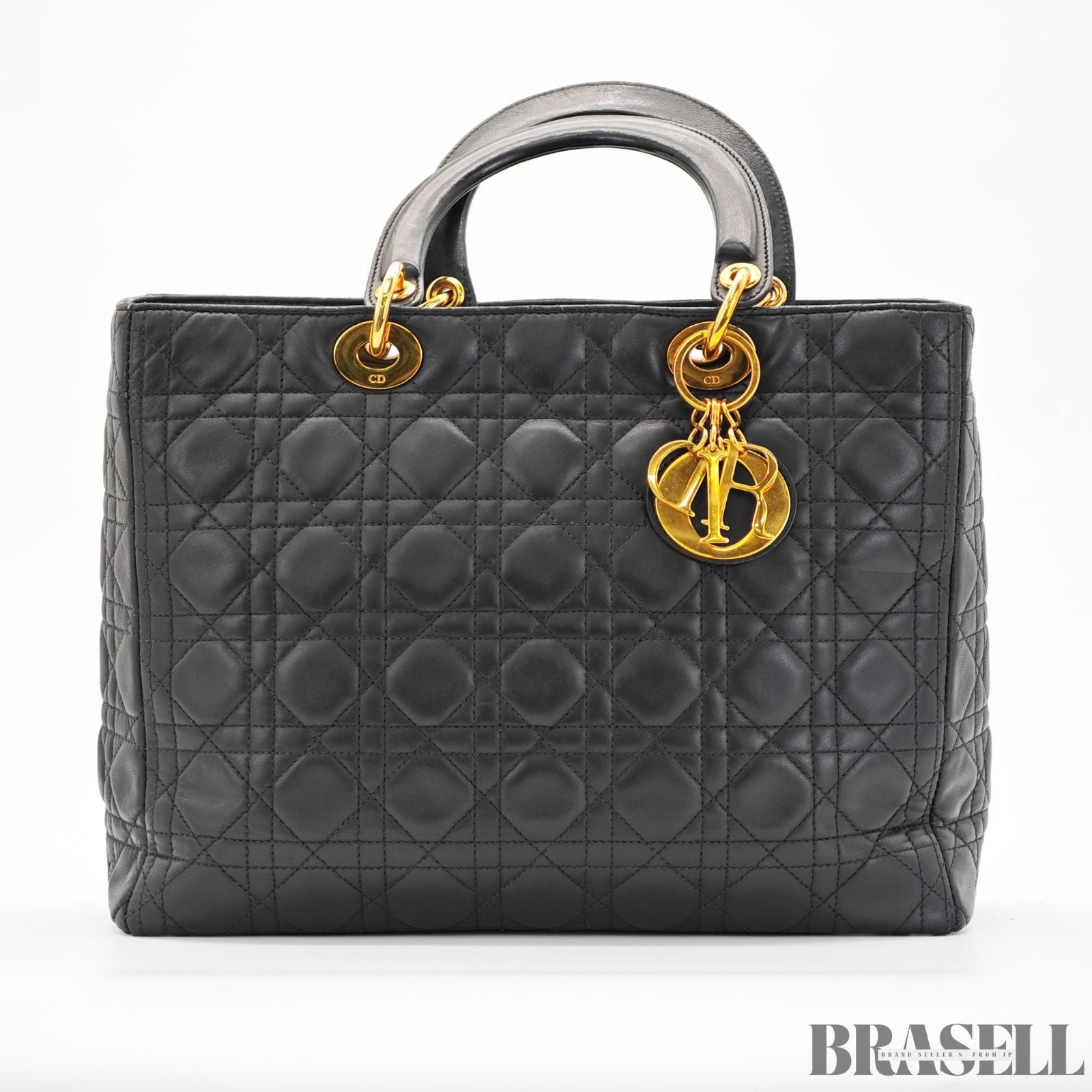 Dior ディオール レディディオール ラージ バッグ 2way ブラック レディース 保存袋 ショルダーストラップ