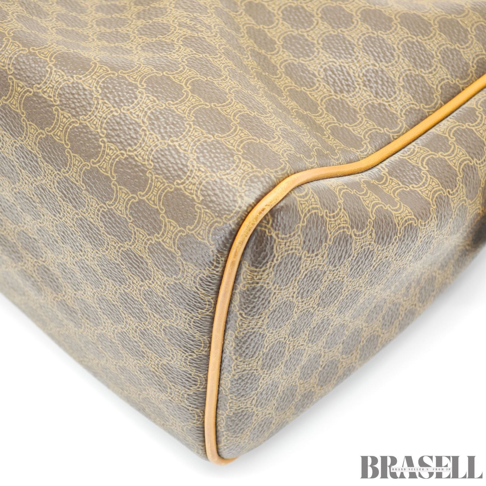 CELINE セリーヌ マカダムハンドバッグ ミニボストンバッグ バッグ ブラウン レディース