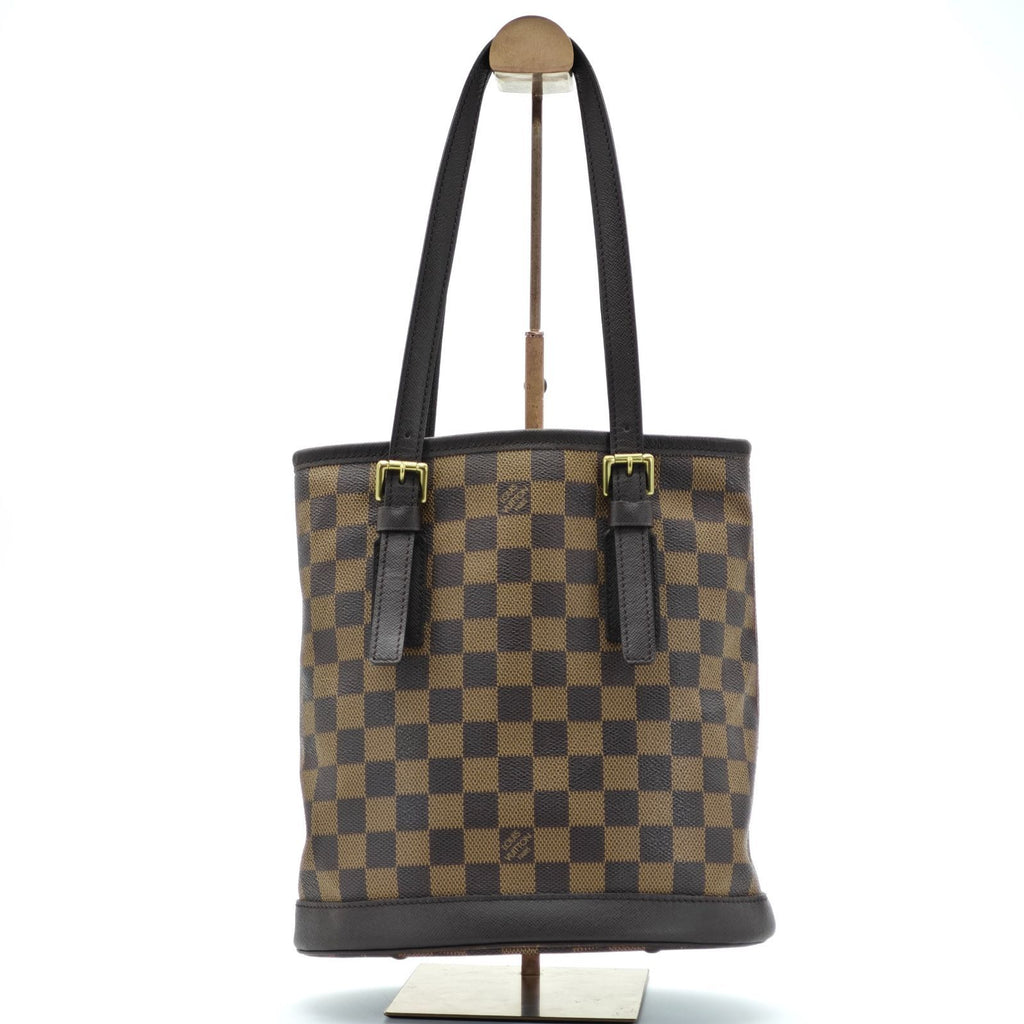LOUIS VUITTON ルイ・ヴィトン ダミエ マレ バケット N42240 バッグ トートバッグ バケットバッグ バケツバッグ ブラウン レディース