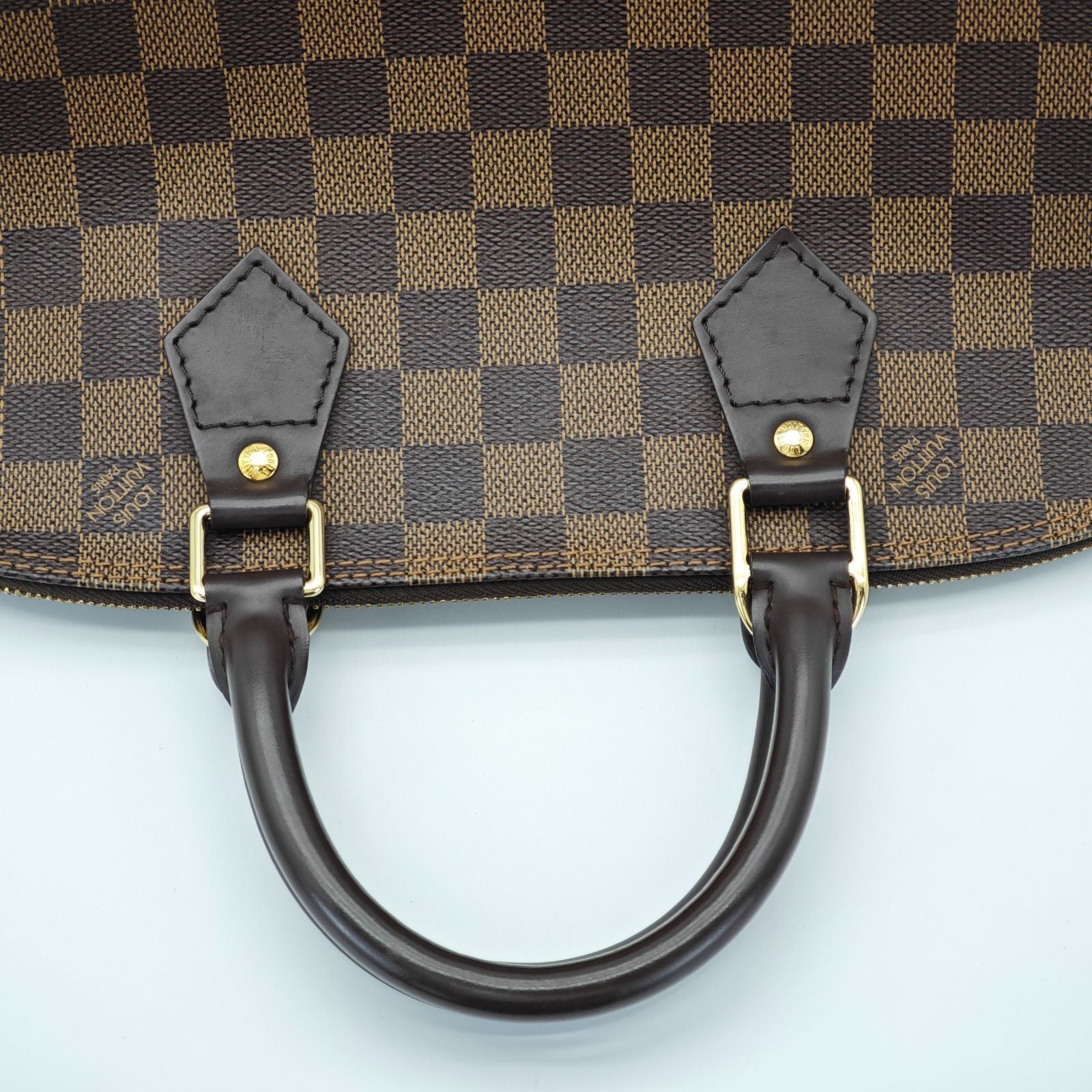 LOUIS VUITTON ルイ・ヴィトン ダミエ・エベヌ アルマ N51131 バッグ ハンドバッグ ブラウン レディース 保存袋  パドロック カデナ 南京錠 鍵