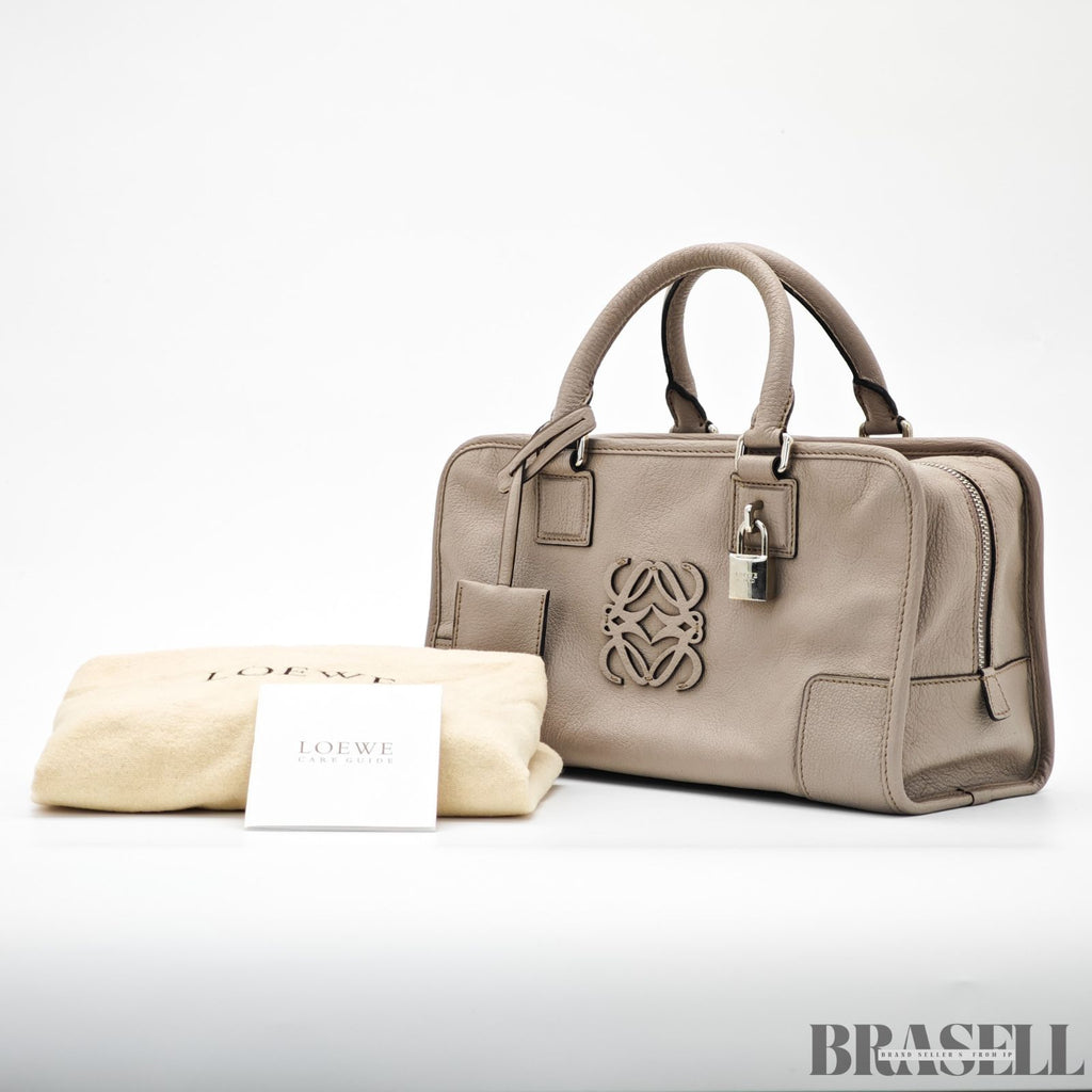 LOEWE ロエベ  アマソナ28  バッグ ハンドバッグ グレージュ シルバー金具 レディース 保存袋