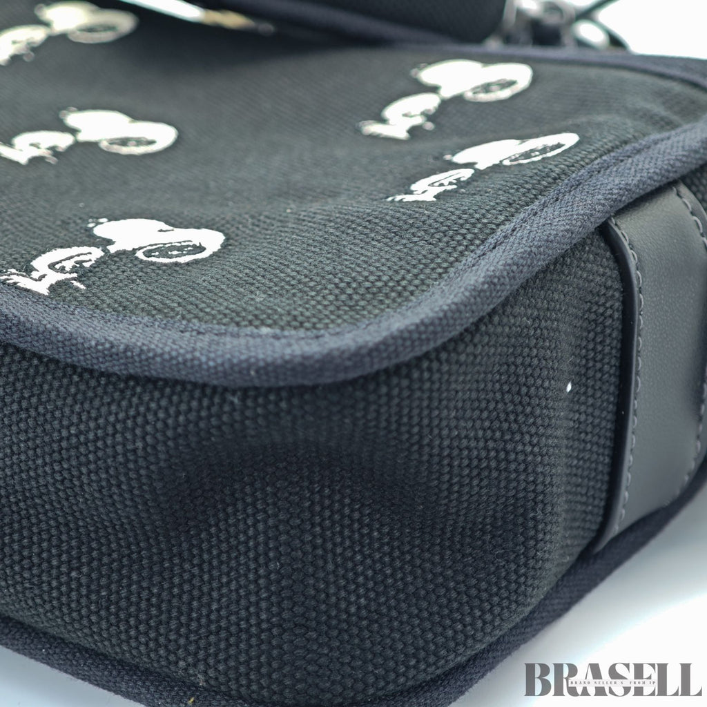 COACH コーチ カーゴ カメラ バッグ・スヌーピー プリント ショルダーバッグ 小さめ コンパクト キャラクター ブラック レディース メンズ 保存袋