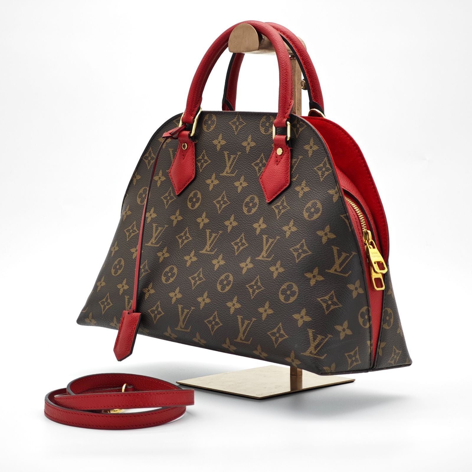 LOUIS VUITTON ルイ・ヴィトン モノグラム アルマ M41779 バッグ ハンドバッグ ショルダーバッグ 2way ブラウン レディース ショルダーストラップ