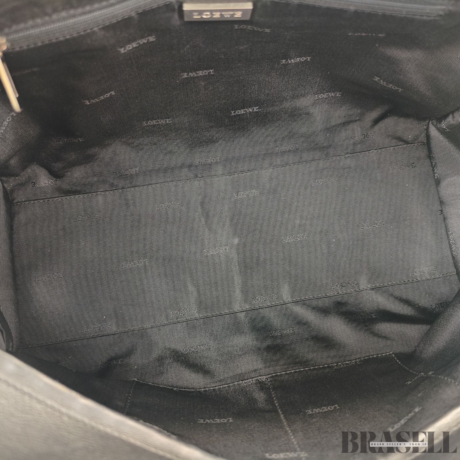 LOEWE ロエベ アマソナ36 バッグ ハンドバッグ 横長 ブラック シルバー金具 レディース メンズ