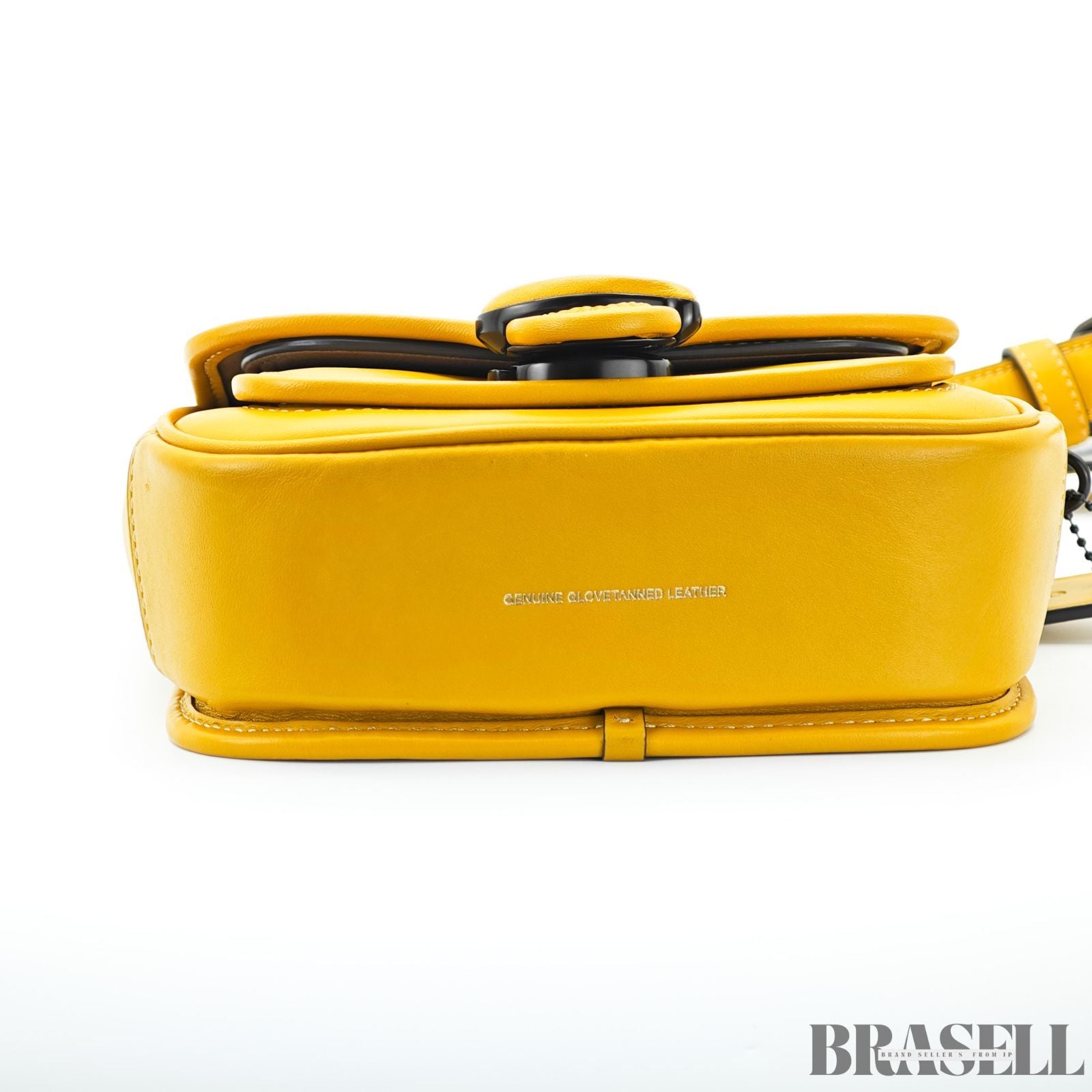 COACH コーチ タビー メッセンジャー バッグ ショルダーバッグ フラップ コンパクト イエロー レディース