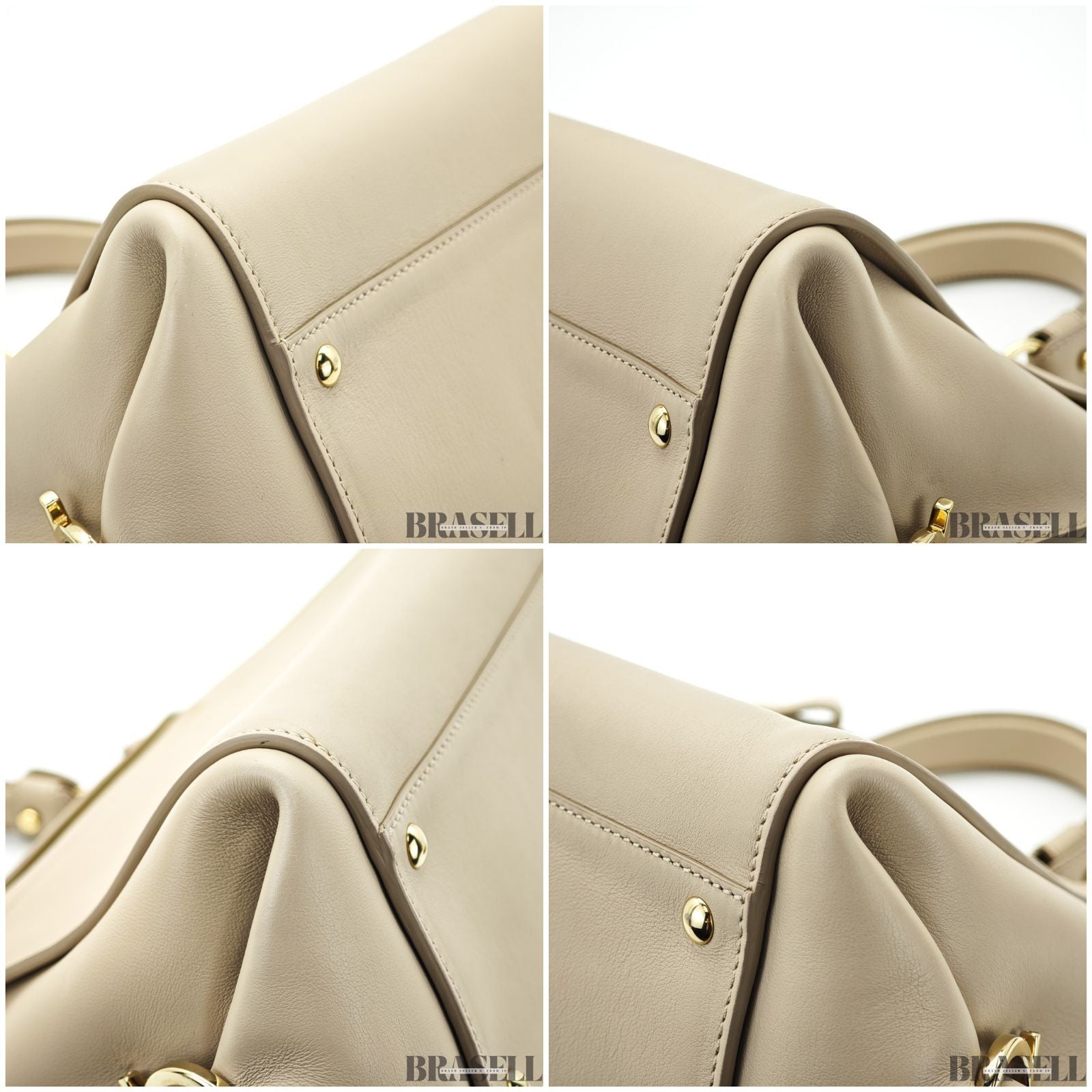 Ferragamo フェラガモ ガンチーニ2WAYバッグ ショルダーバッグ ハンドバッグ ベージュ レディース ショルダーストラップ【ブランド/Brand】 　