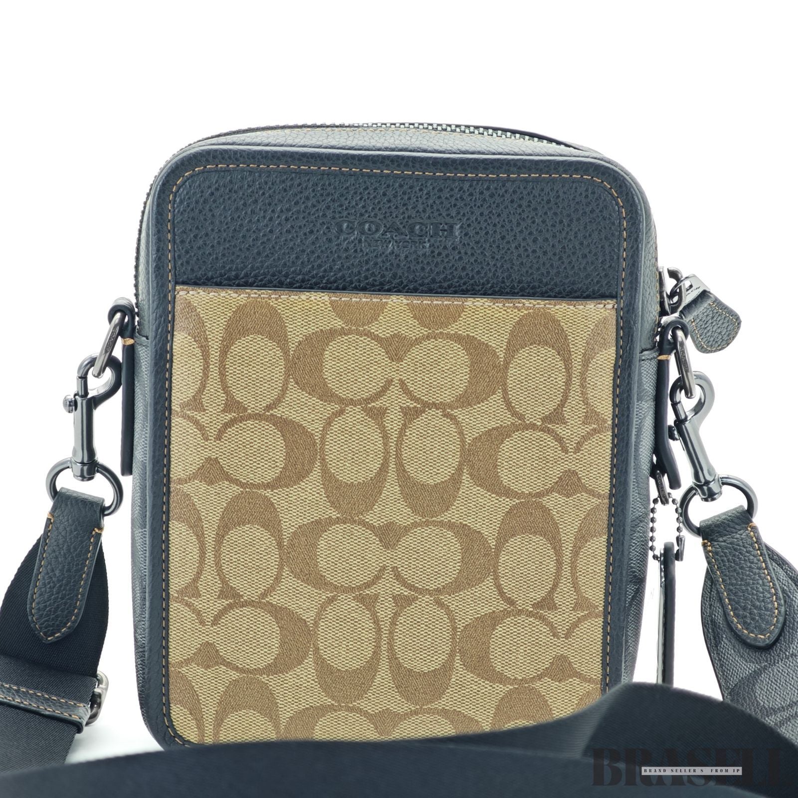 COACH コーチ シグネチャー サリバン クロスボディ CC090 バッグ ショルダーバッグ コンパクト カーキ レディース