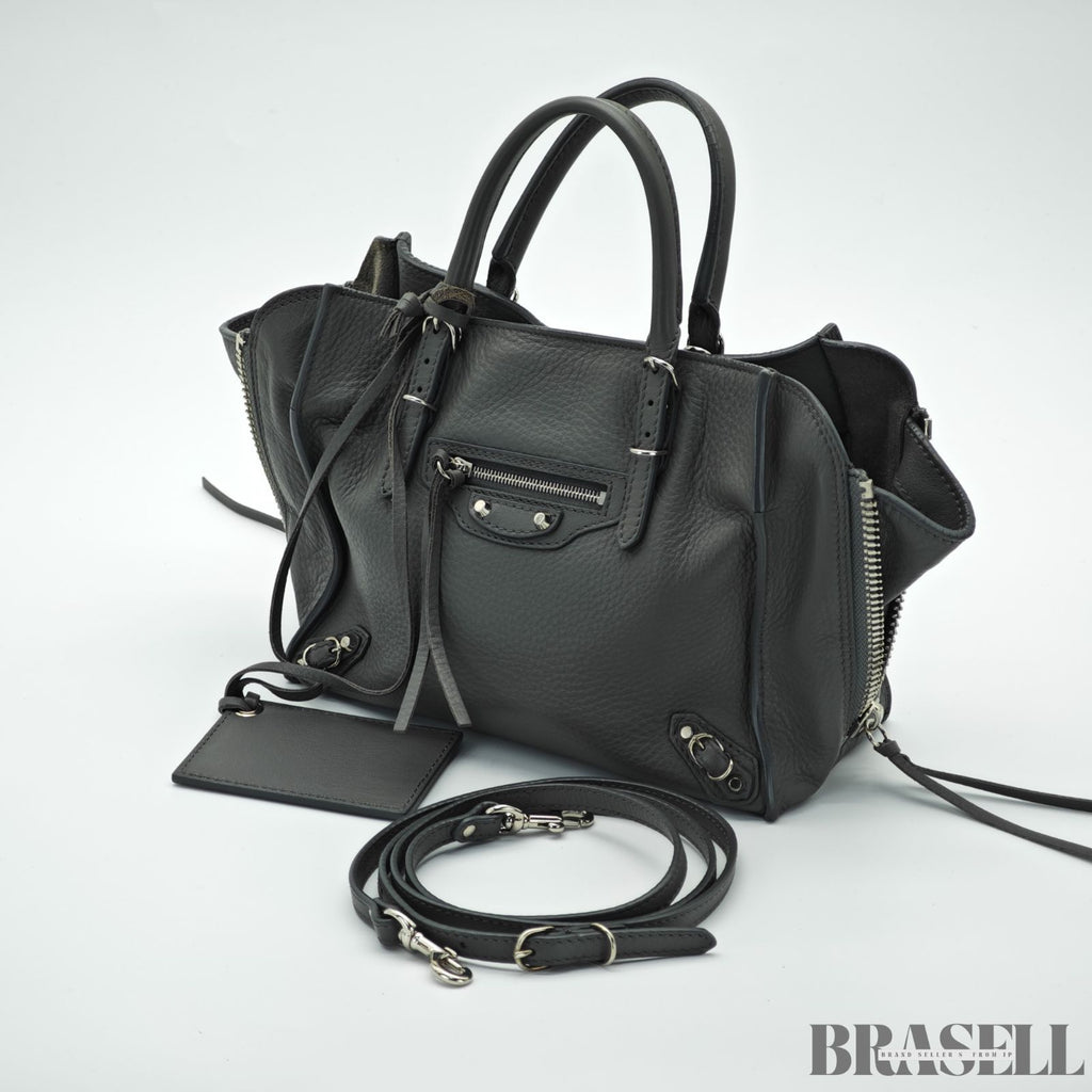 BALENCIAGA バレンシアガ ペーパーA4/357333 バッグ 2way ハンドバッグ ショルダーバッグ グレー レディース ショルダーストラップ