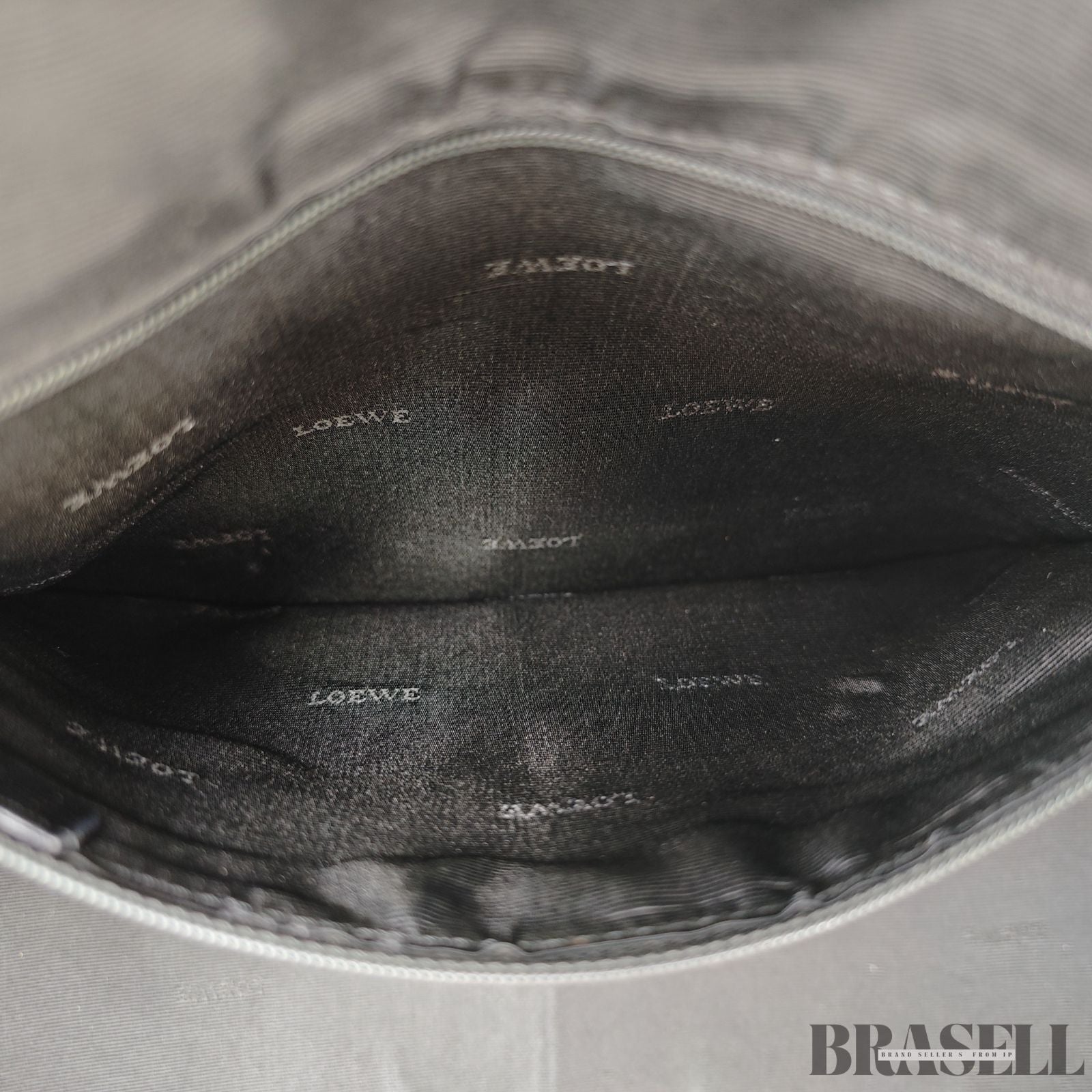 LOEWE ロエベ アマソナ36 バッグ ハンドバッグ 横長 ブラック シルバー金具 レディース メンズ