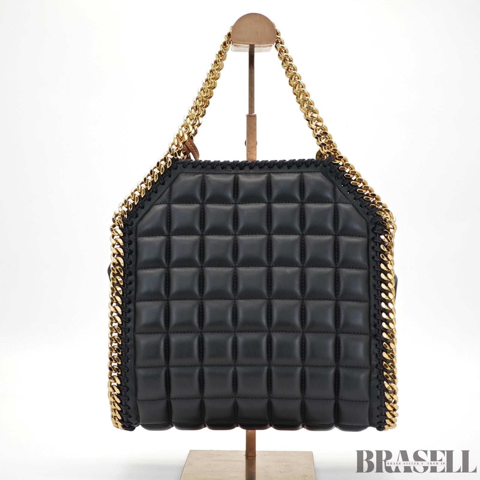 Stella McCartney ステラマッカートニー ファラベラ 371223WP0269 バッグ ハンドバッグ ショルダーバッグ 2way 型押し ゴールドチェーン ブラック レディース 保存袋