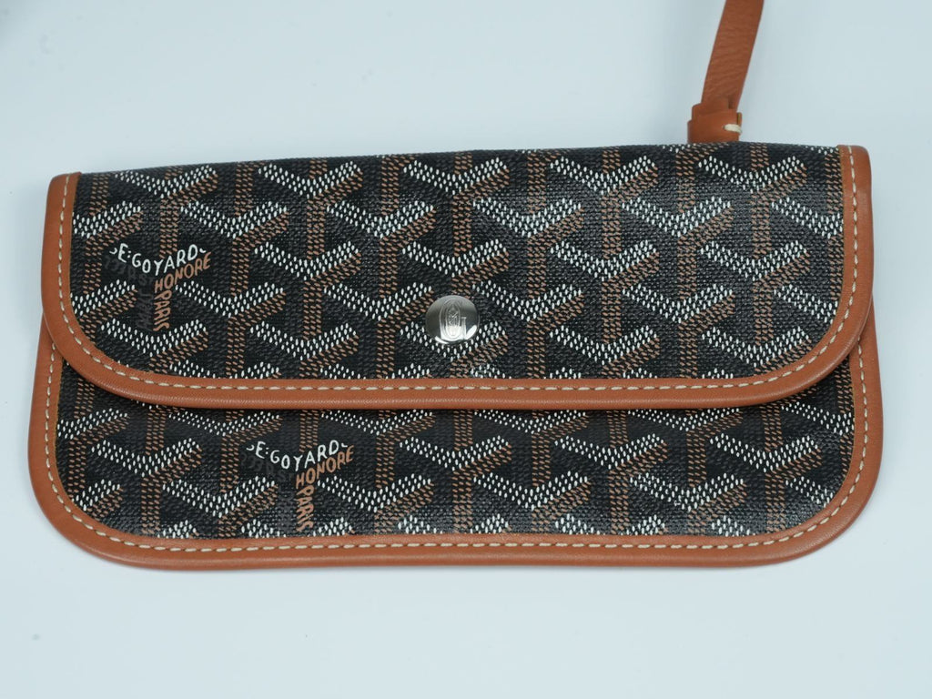 【Sランク・正規品】GOYARD ゴヤール サンルイPM トートバッグ ブラック×ブラウン 保存袋・ポーチ付 A4収納可 美品 St. Louis レディース メンズ ショルダーバッグ ハンドバッグ マザーズバッグ
