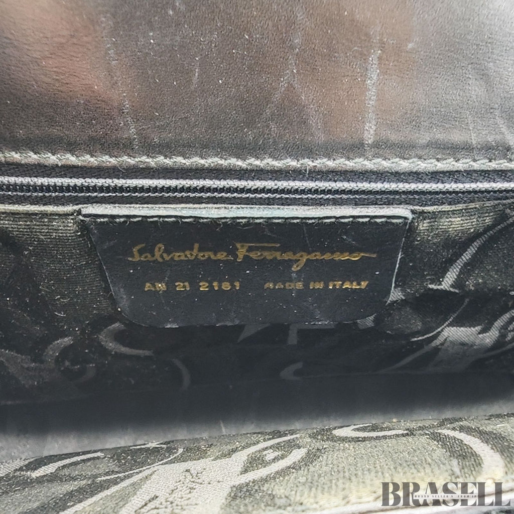 Ferragamo フェラガモ ガンチーニ ショルダーバッグ バッグ トートバッグ ブラック レディース クラシカル