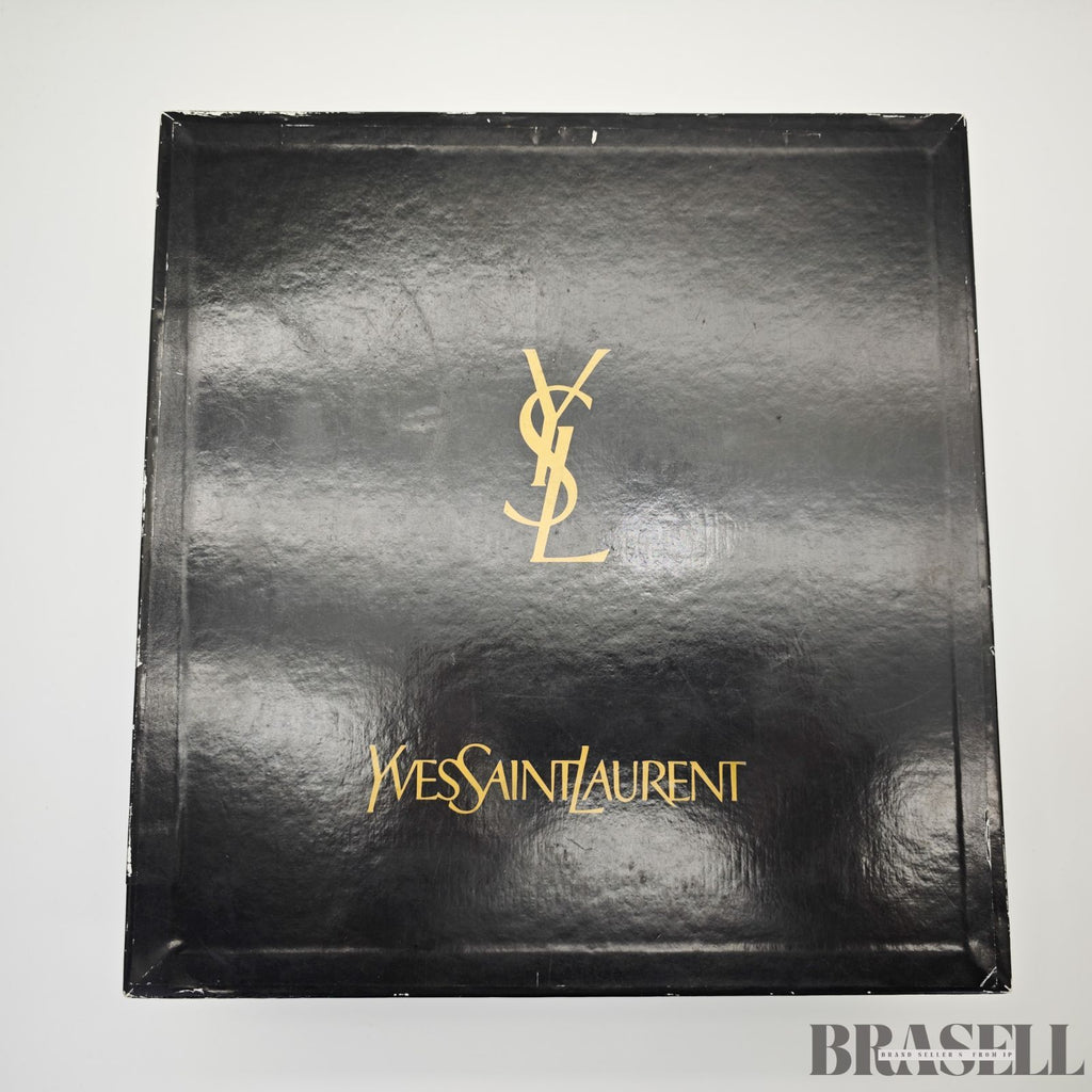 Yves Saint Laurent  イヴ・サンローラン ヴィンテージ ケリー型 トップハンドルバッグ ロゴ金具  バッグ ハンドバッグ フラップ ベージュ レディース メンズ 箱 保存袋