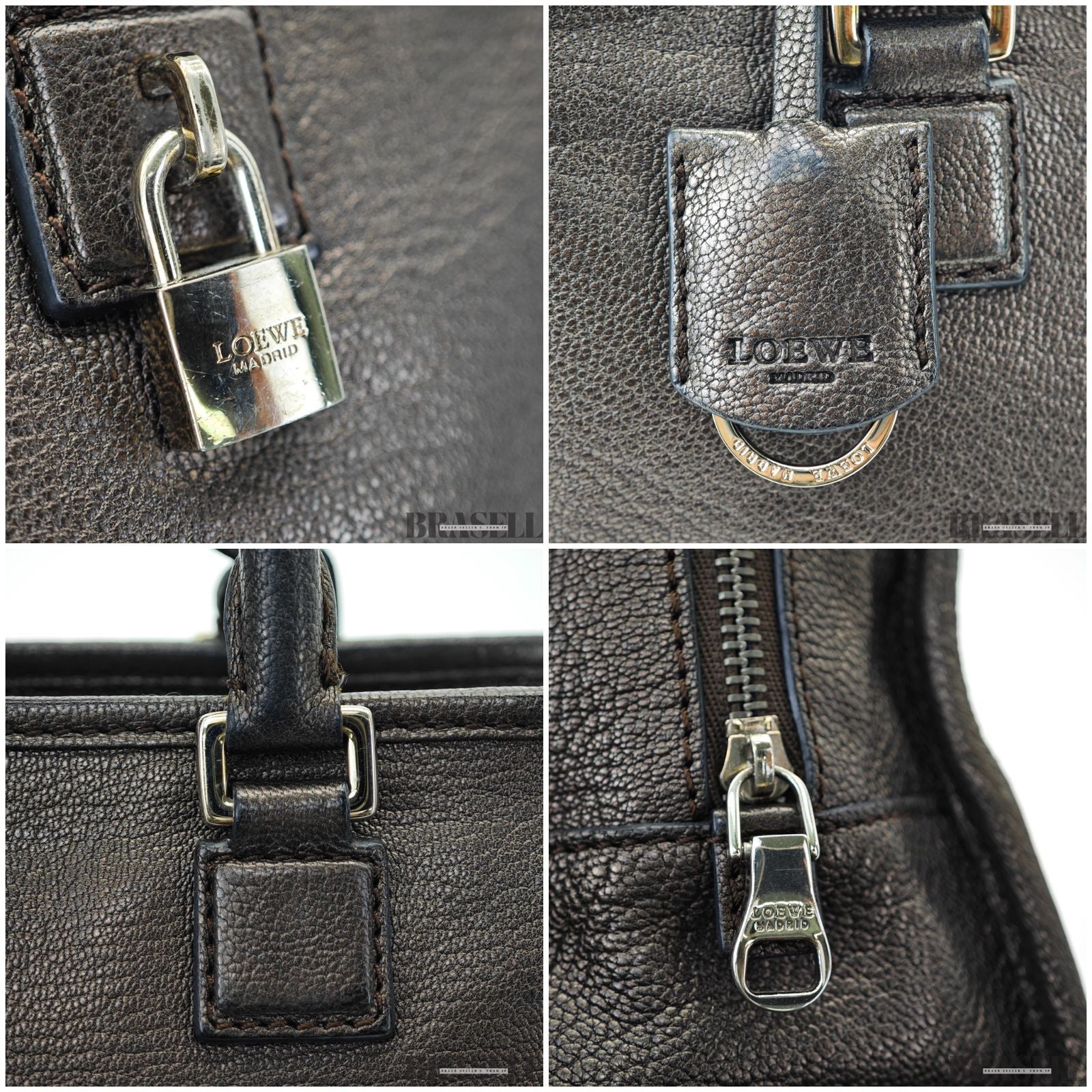 LOEWE ロエベ アマソナ 23 バッグ ハンドバッグ 横長 ガンメタ レディース メンズ