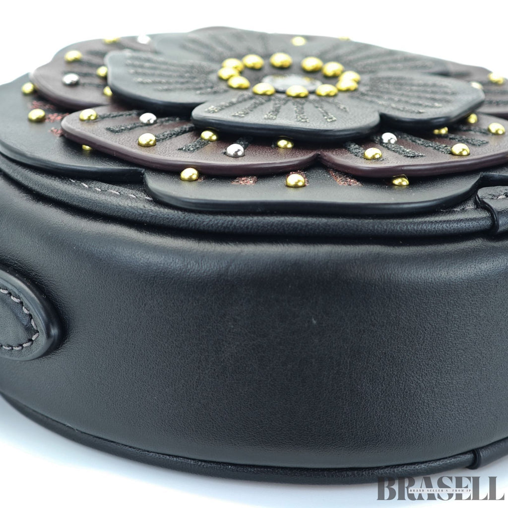 COACH コーチ ティーローズ クロスボディバッグ CE782 バッグ ショルダーバッグ 花 フラワー 円形 ラウンド ブラック レディースCOACH コーチ ティーローズ クロスボディバッグ CE782 バッグ ショルダーバッグ 花 フラワー 円形 ラウンド ブラック レディース