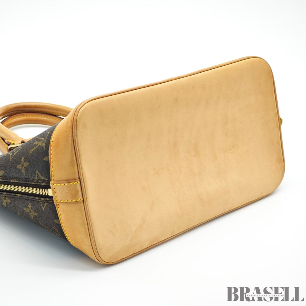 LOUIS VUITTON ルイヴィトン モノグラム アルマPM M53151 バッグ ハンドバッグ ブラウン レディース パドロック